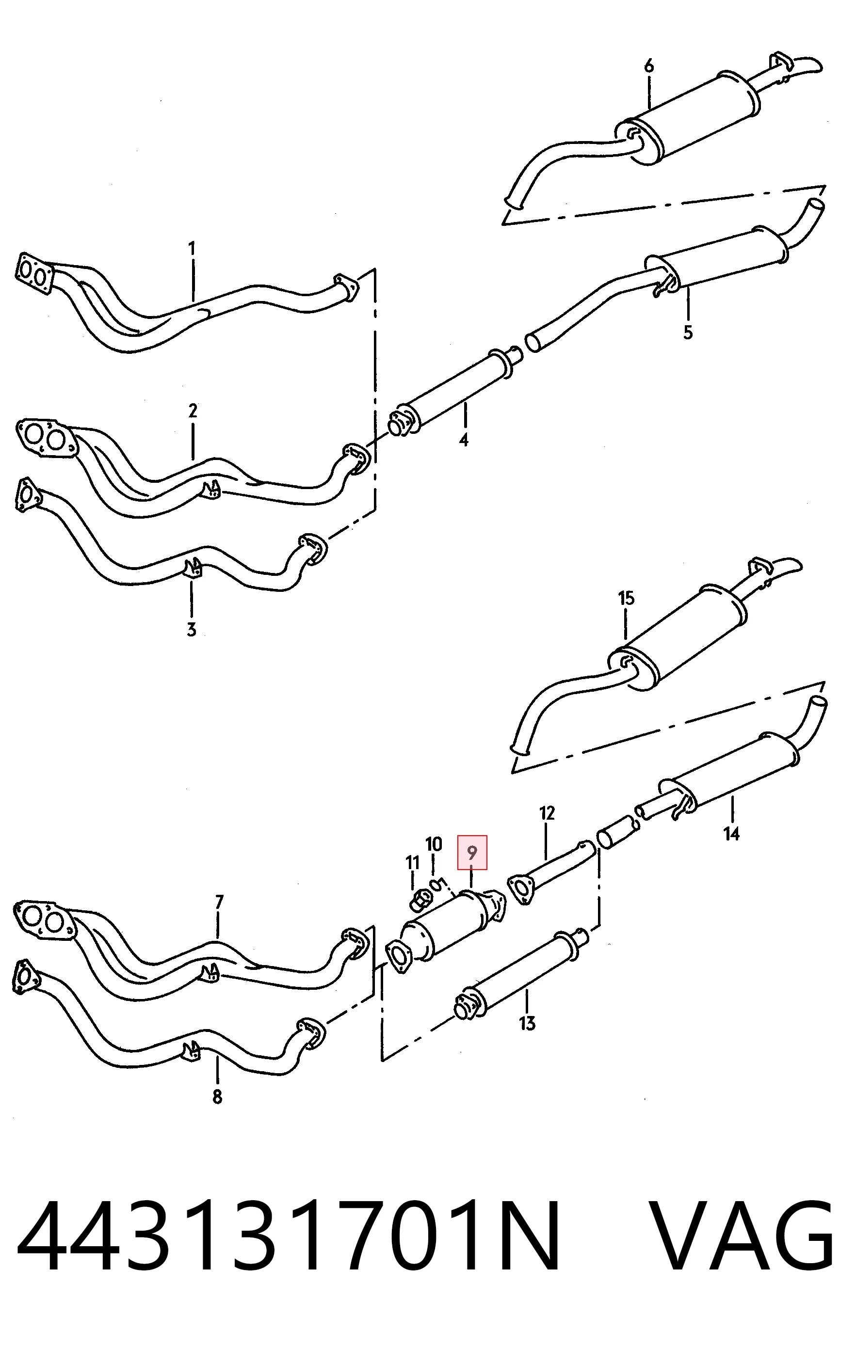 Convertidor - catalisador para Volkswagen Passat 32B