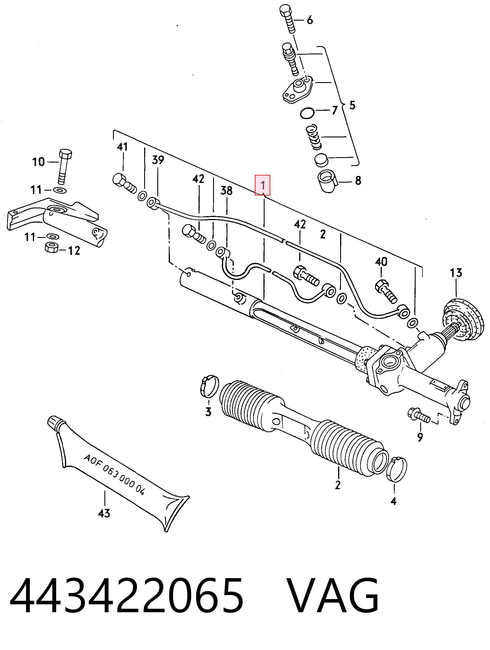 Compre Cremalheira da direção Audi 100 