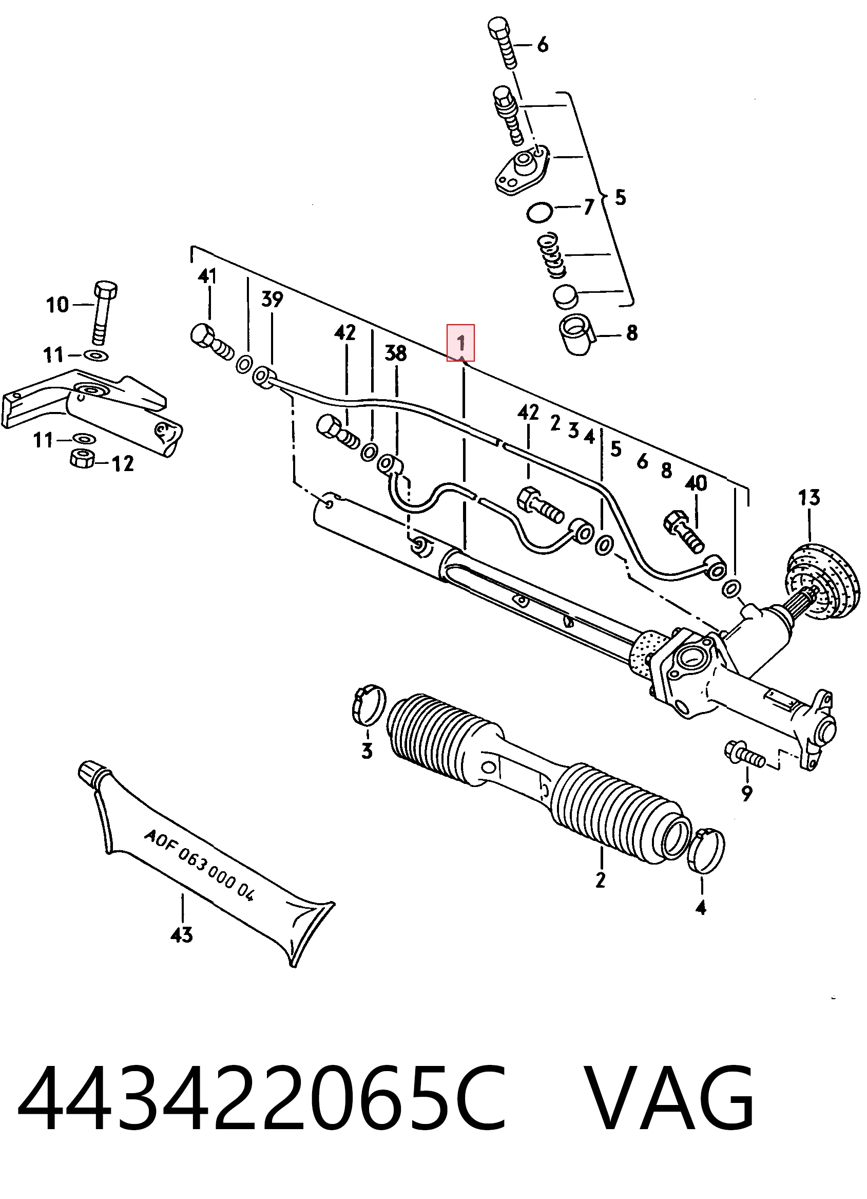 Cremalheira da direção Audi 100 preço, a partir de 195,27 USD
