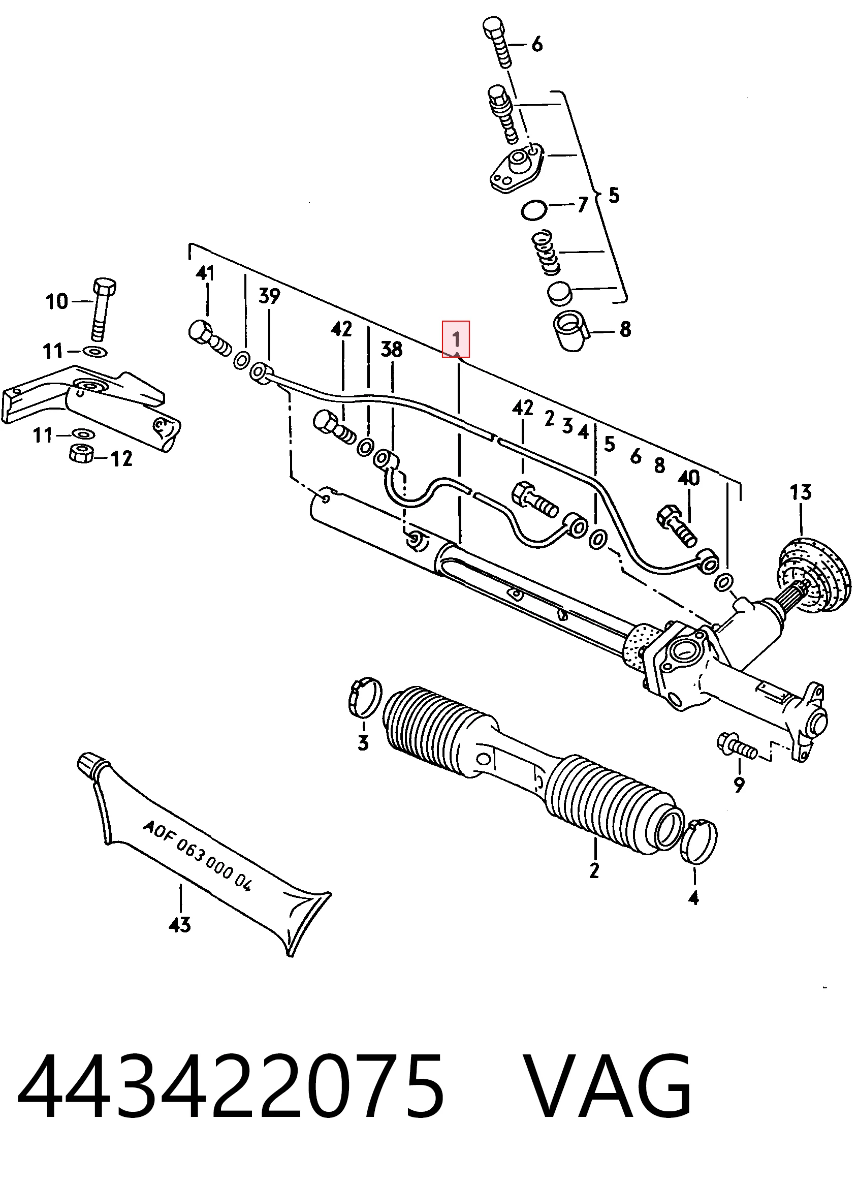 Compre Cremalheira da direção Audi 100 