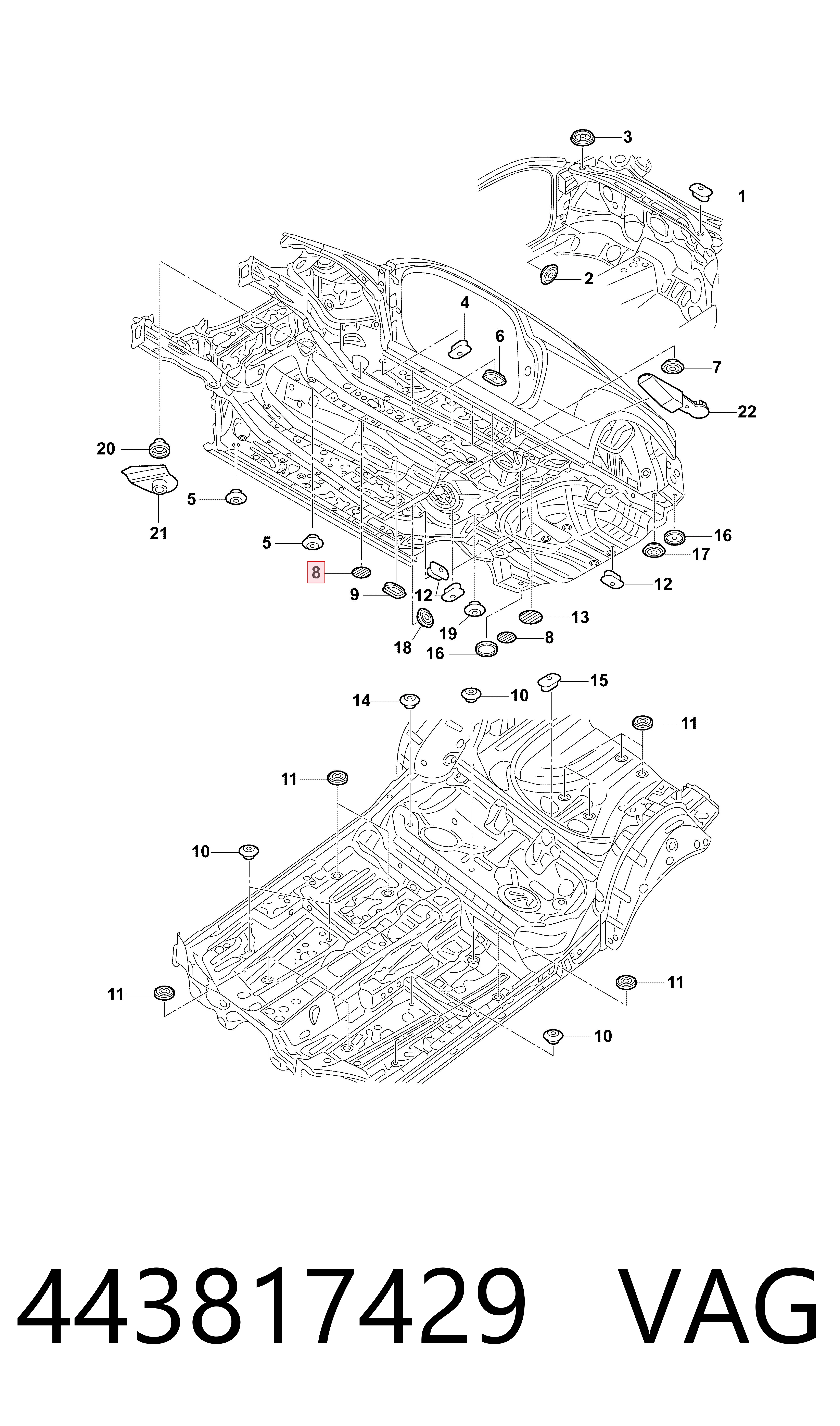  VAG 443817429 preço, a partir de 2,17 USD