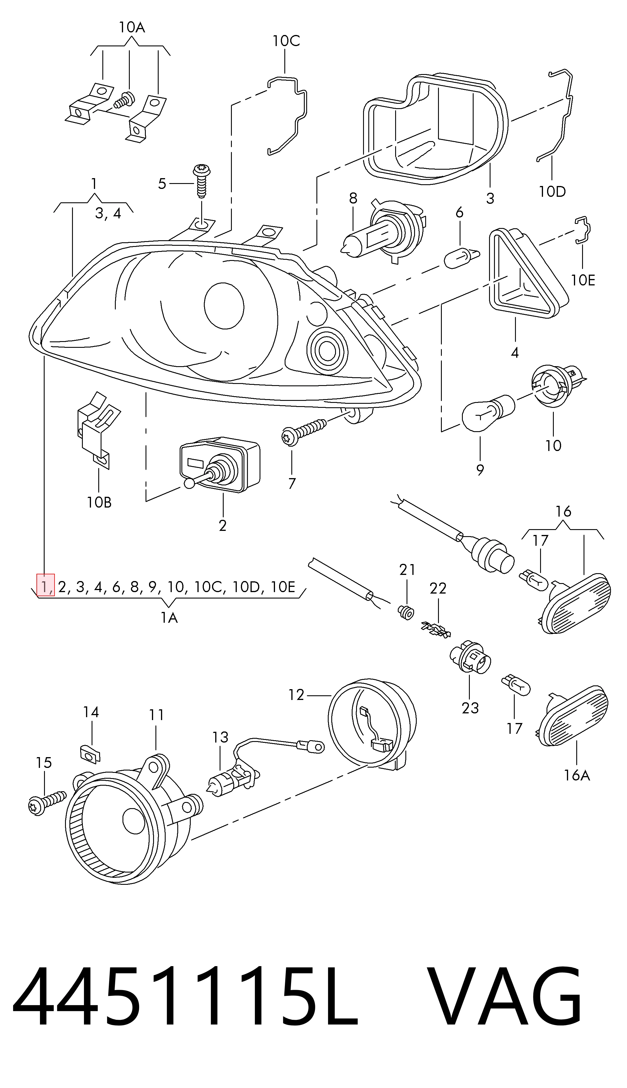 Compre Luz esquerda Seat Ibiza 3