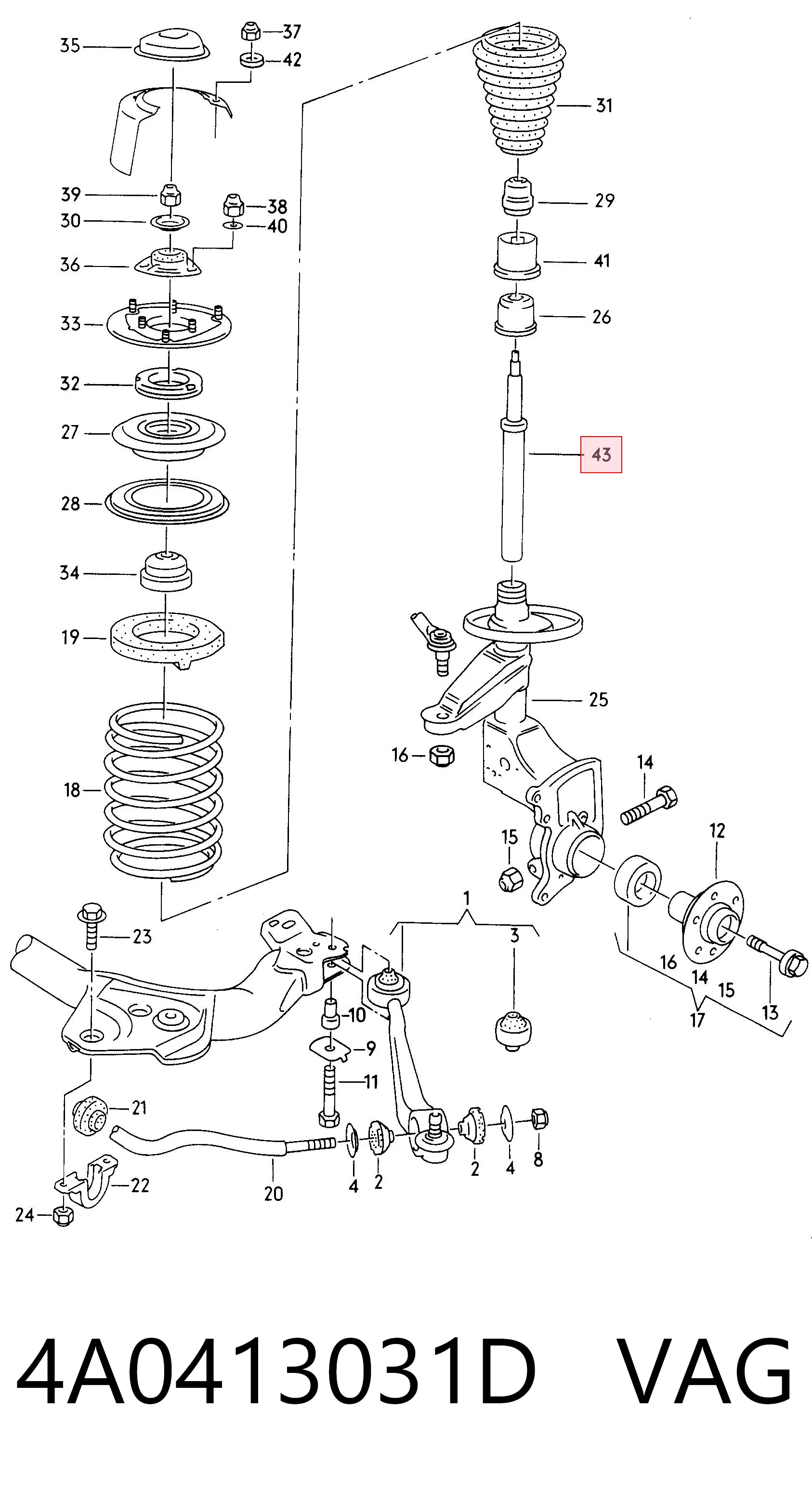 4A0413031D VAG