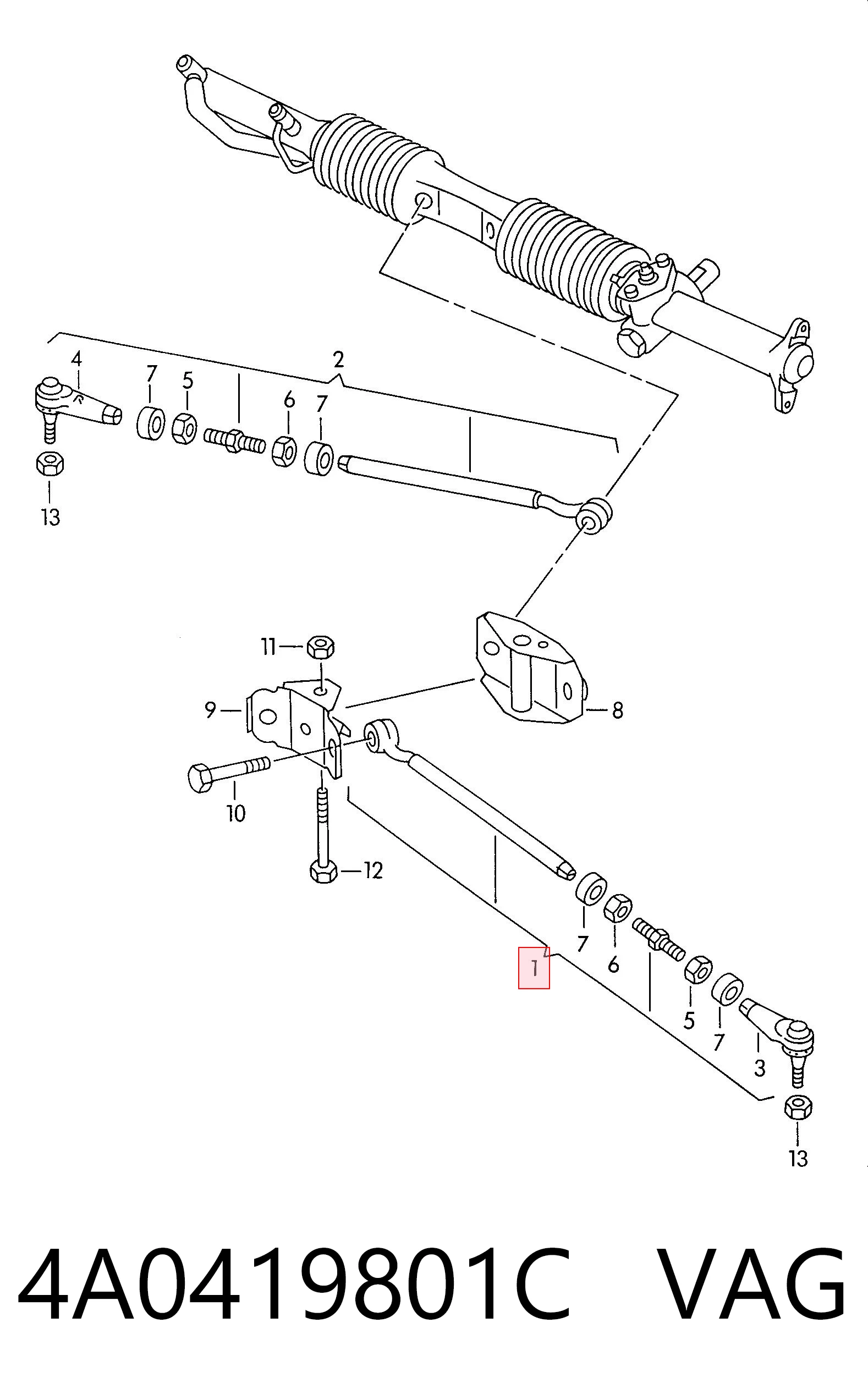 4A0419801C VAG
