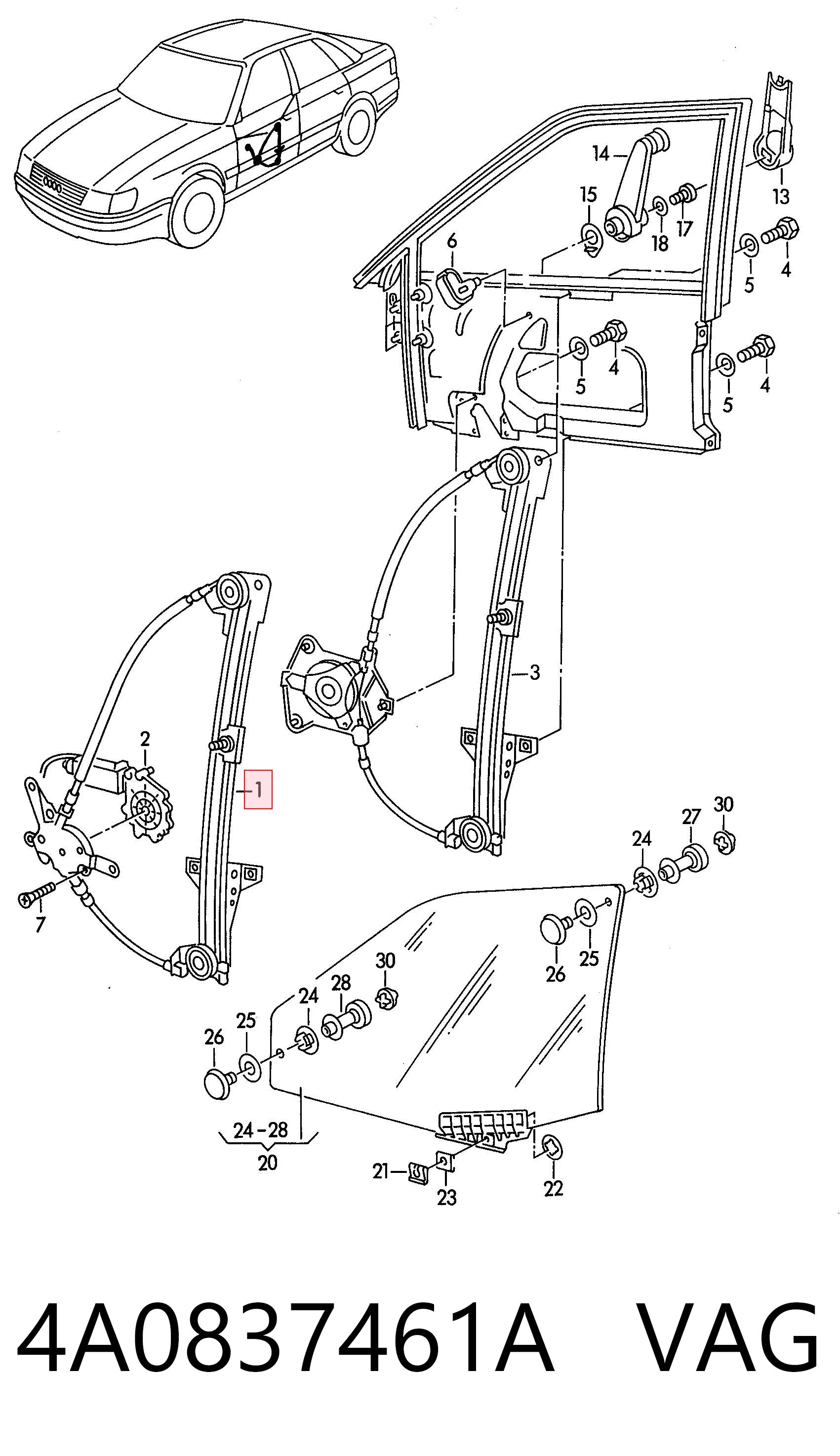 4A0837461A VAG