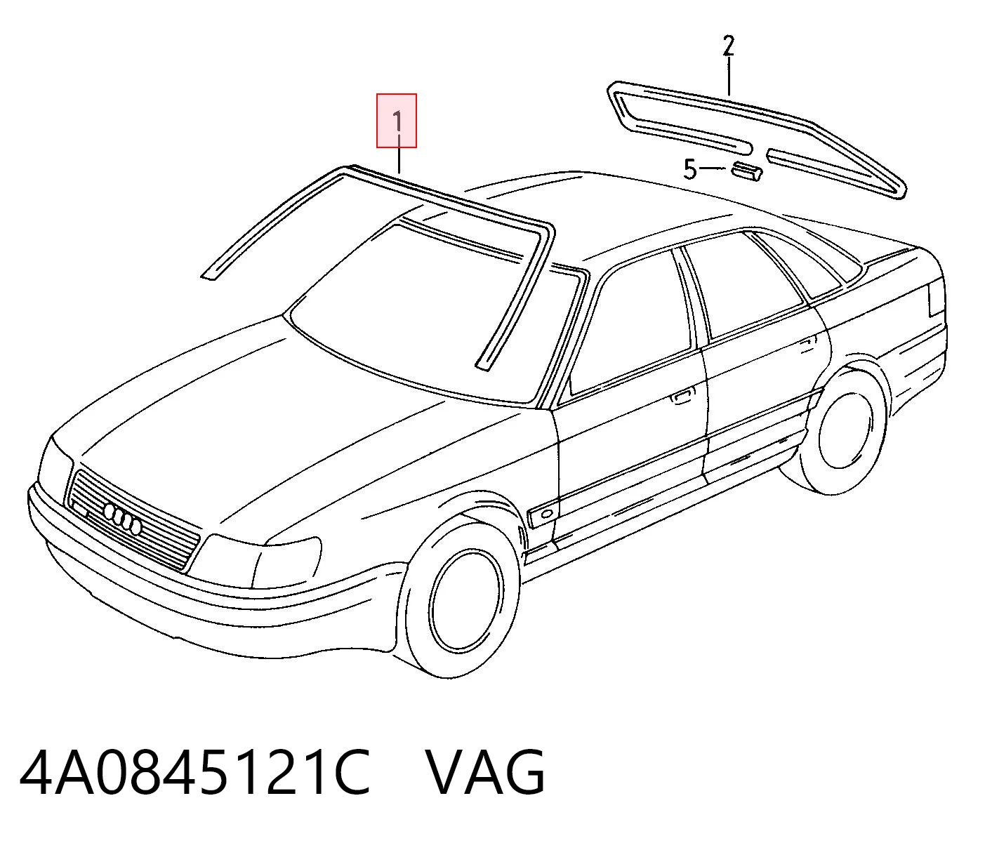 Compre Compactador de pára-brisas Audi 100 