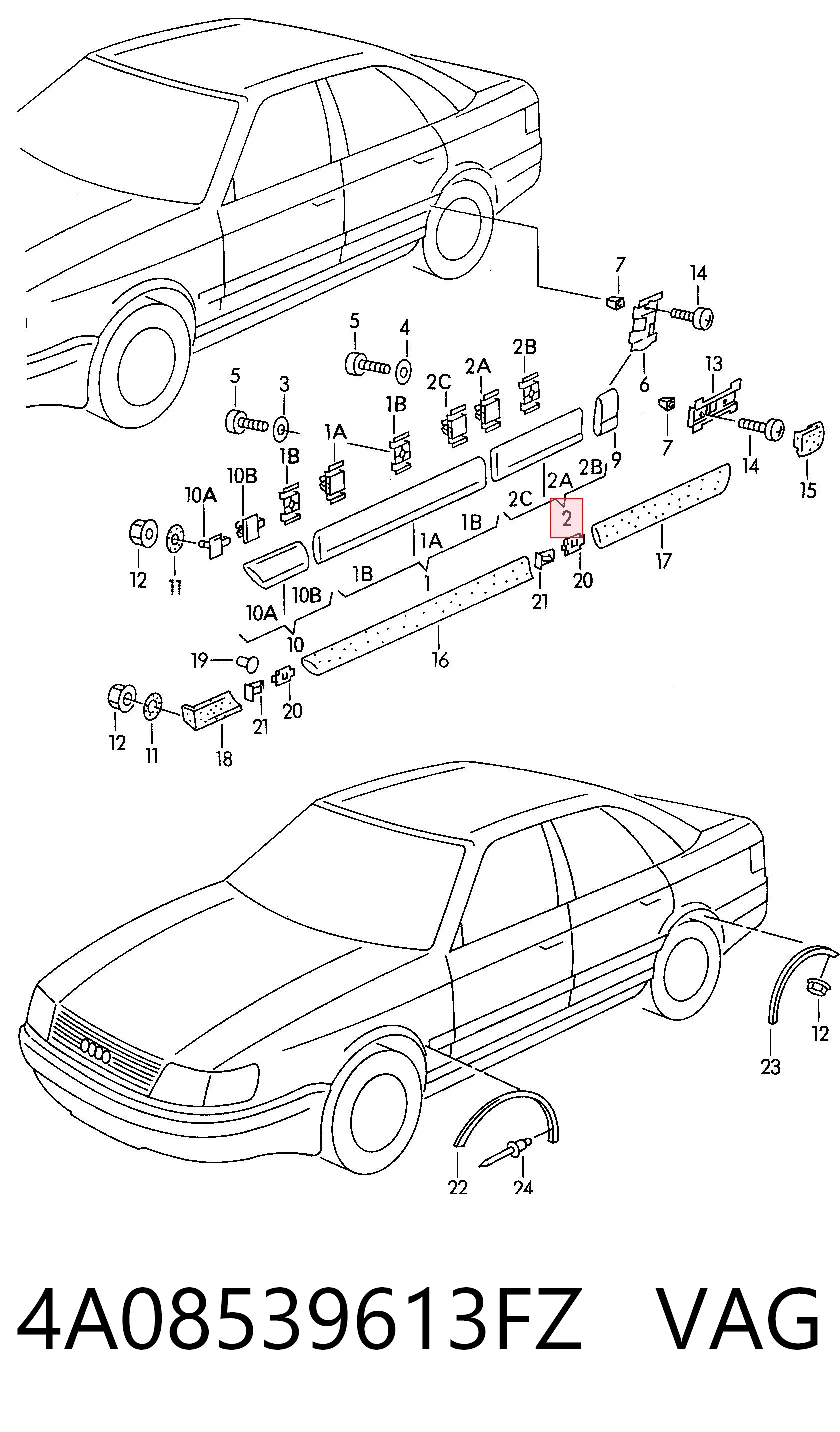 4A08539613FZ VAG