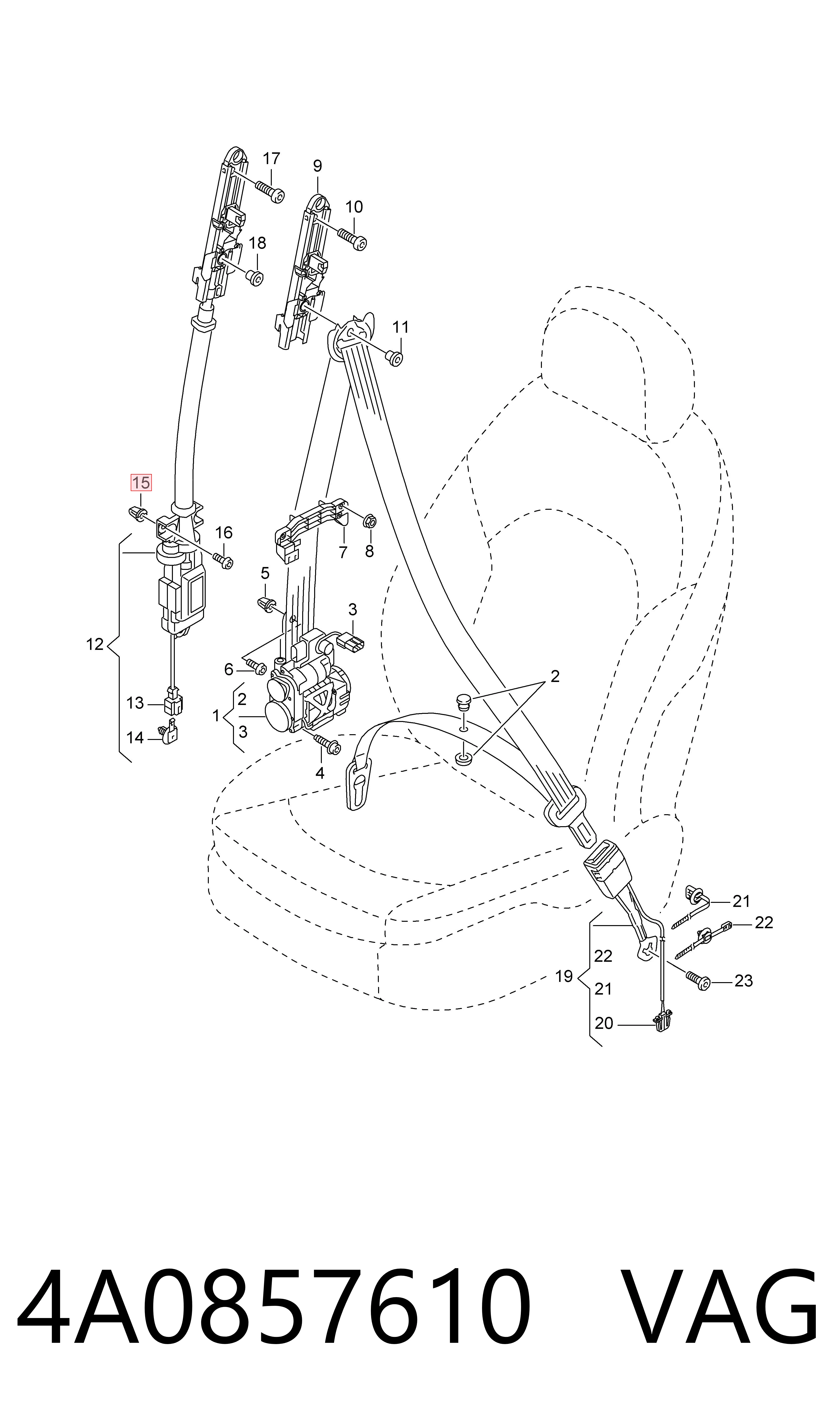 4A0857610 VAG 