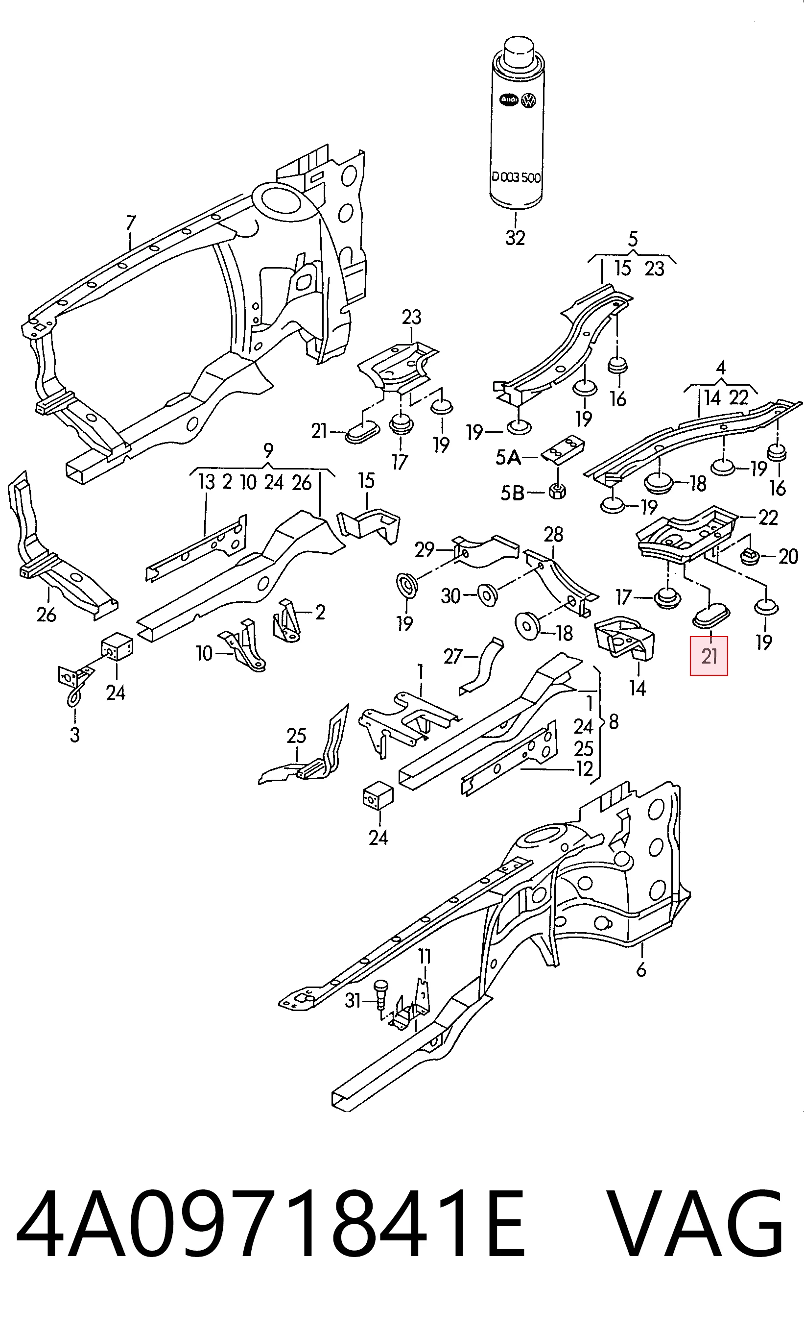 4A0971841E VAG