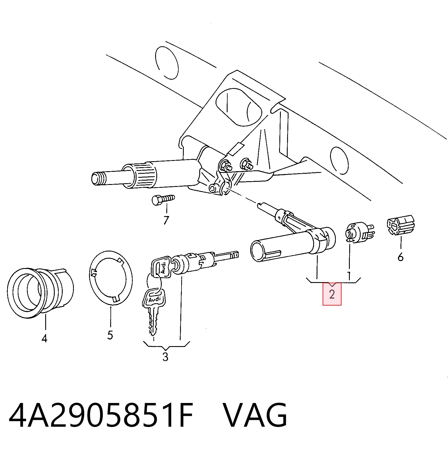 4A2905851F VAG