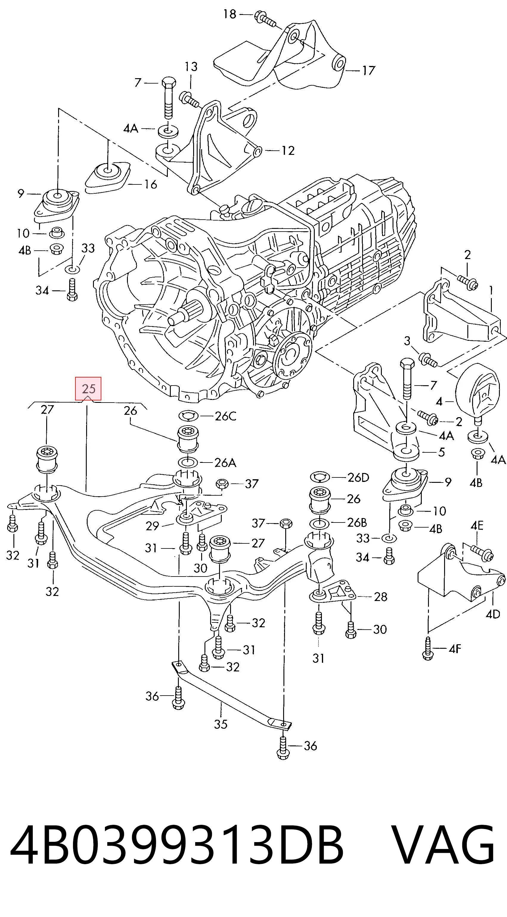 4B0399313DB VAG