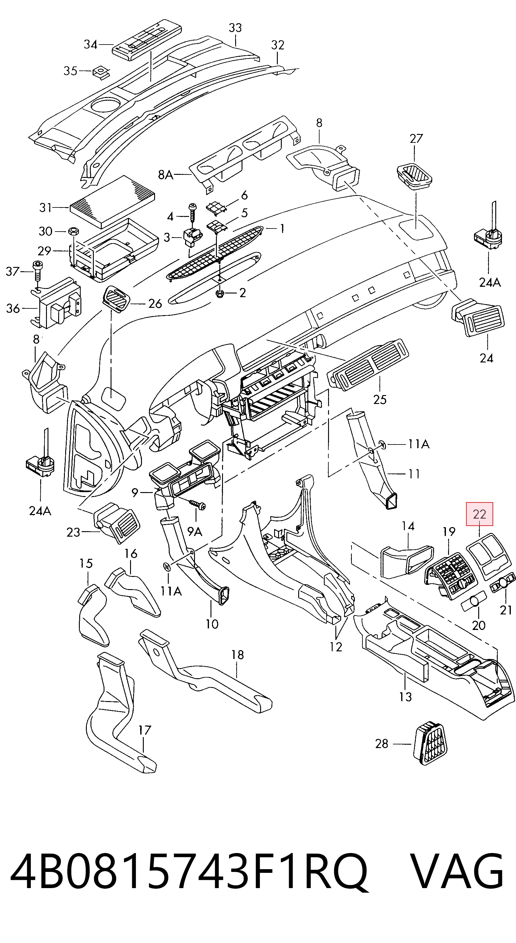 4B0815743F1RQ VAG