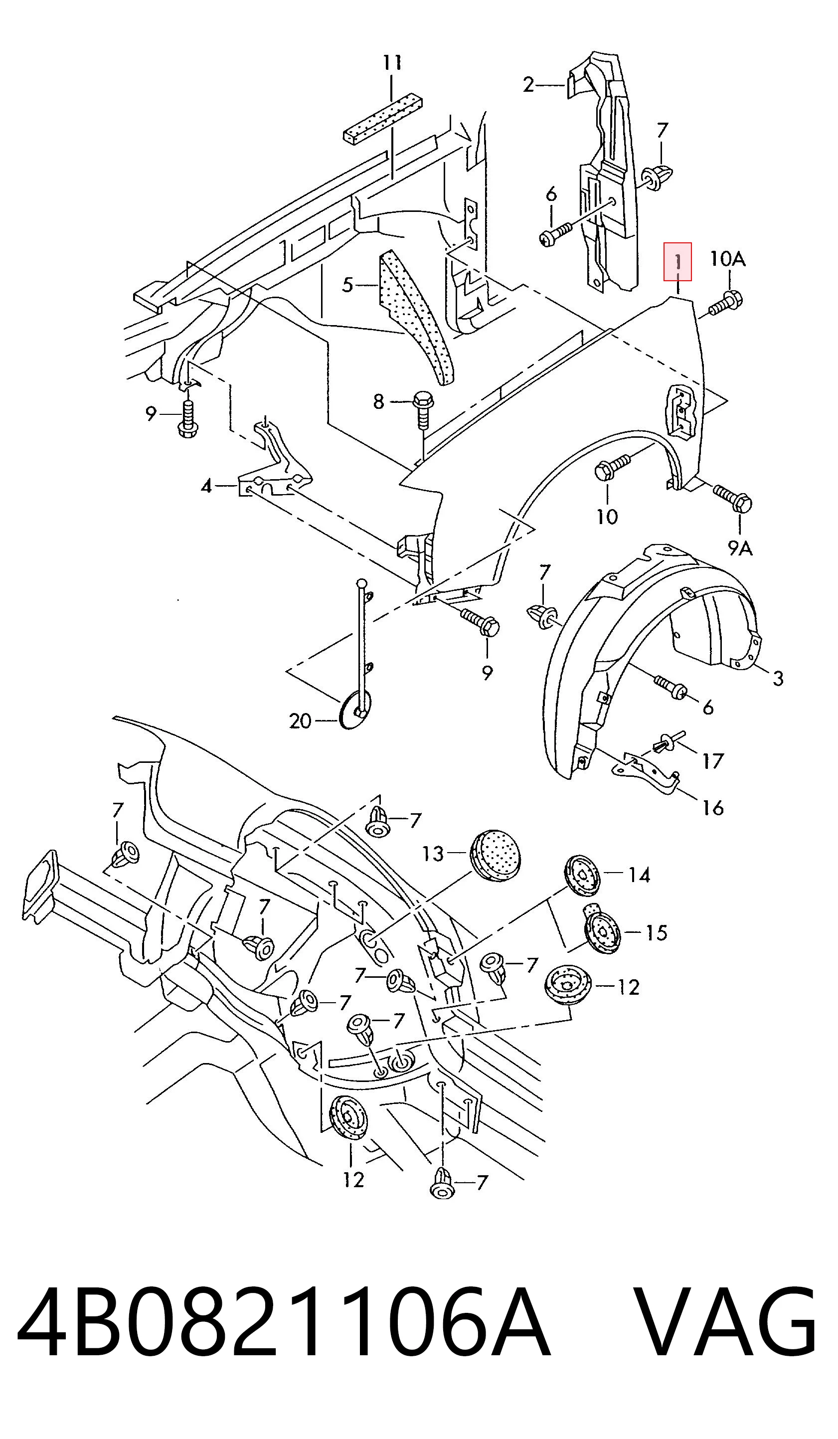 4B0821106A VAG