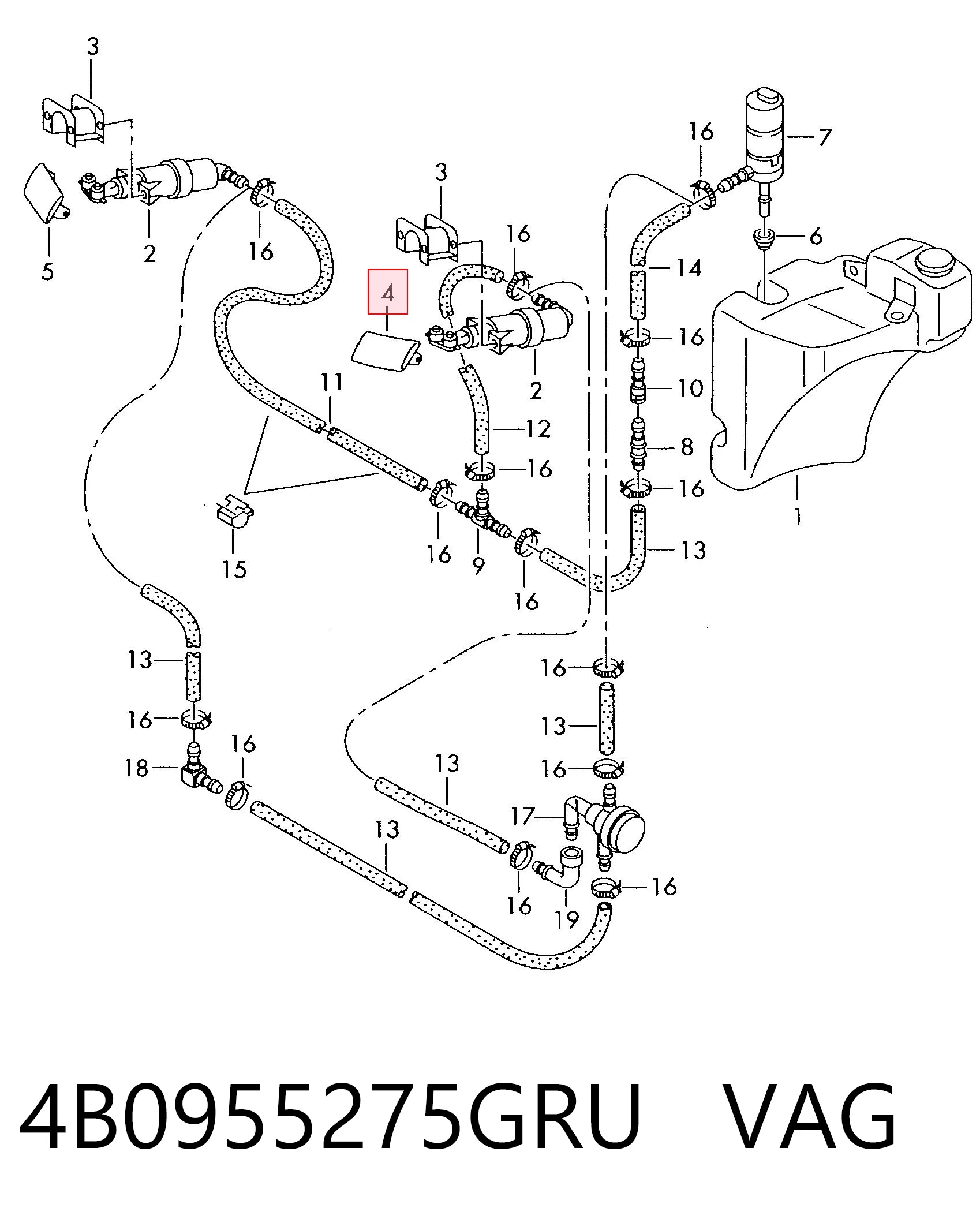 4B0955275GRU VAG