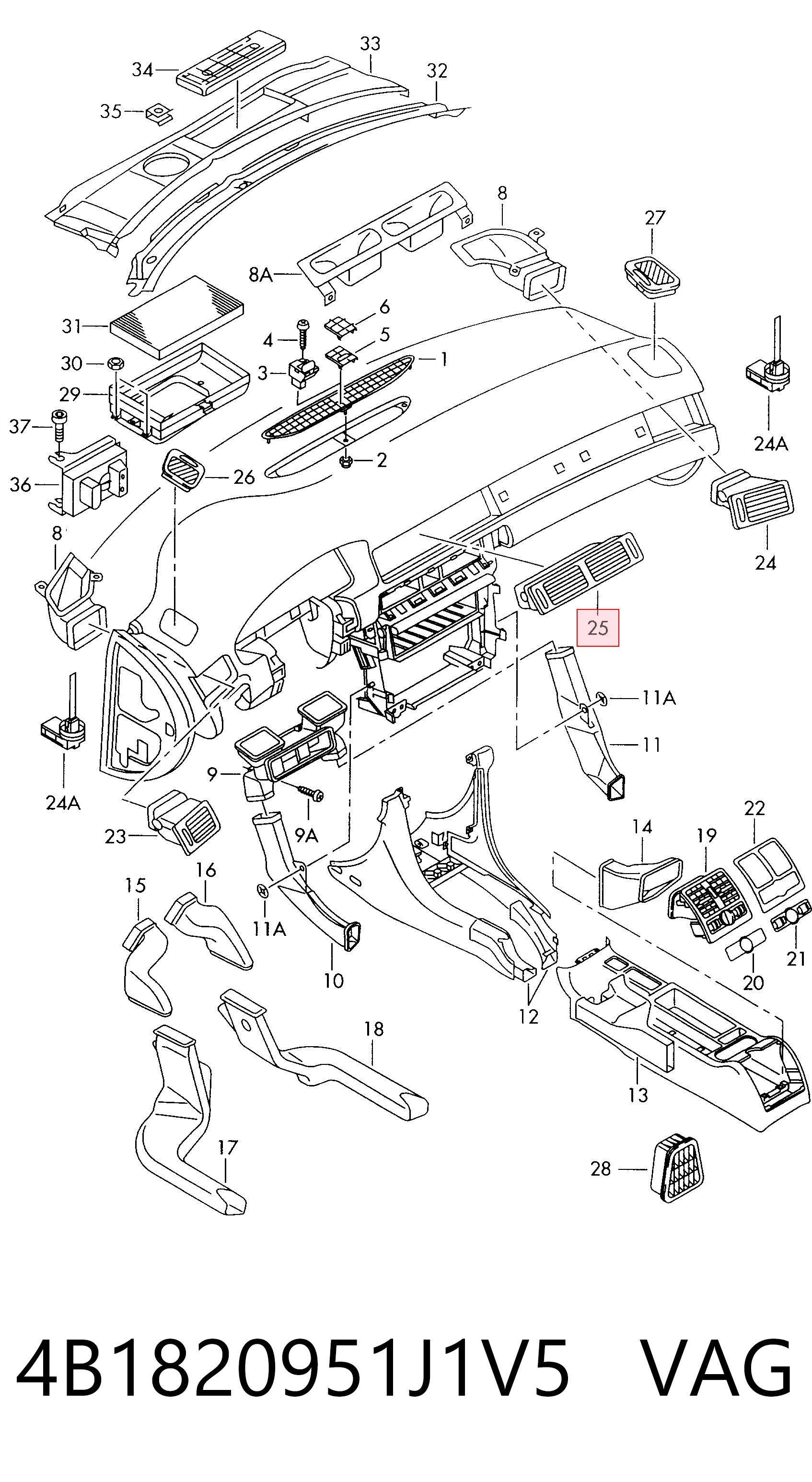 4B1820951J1V5 VAG