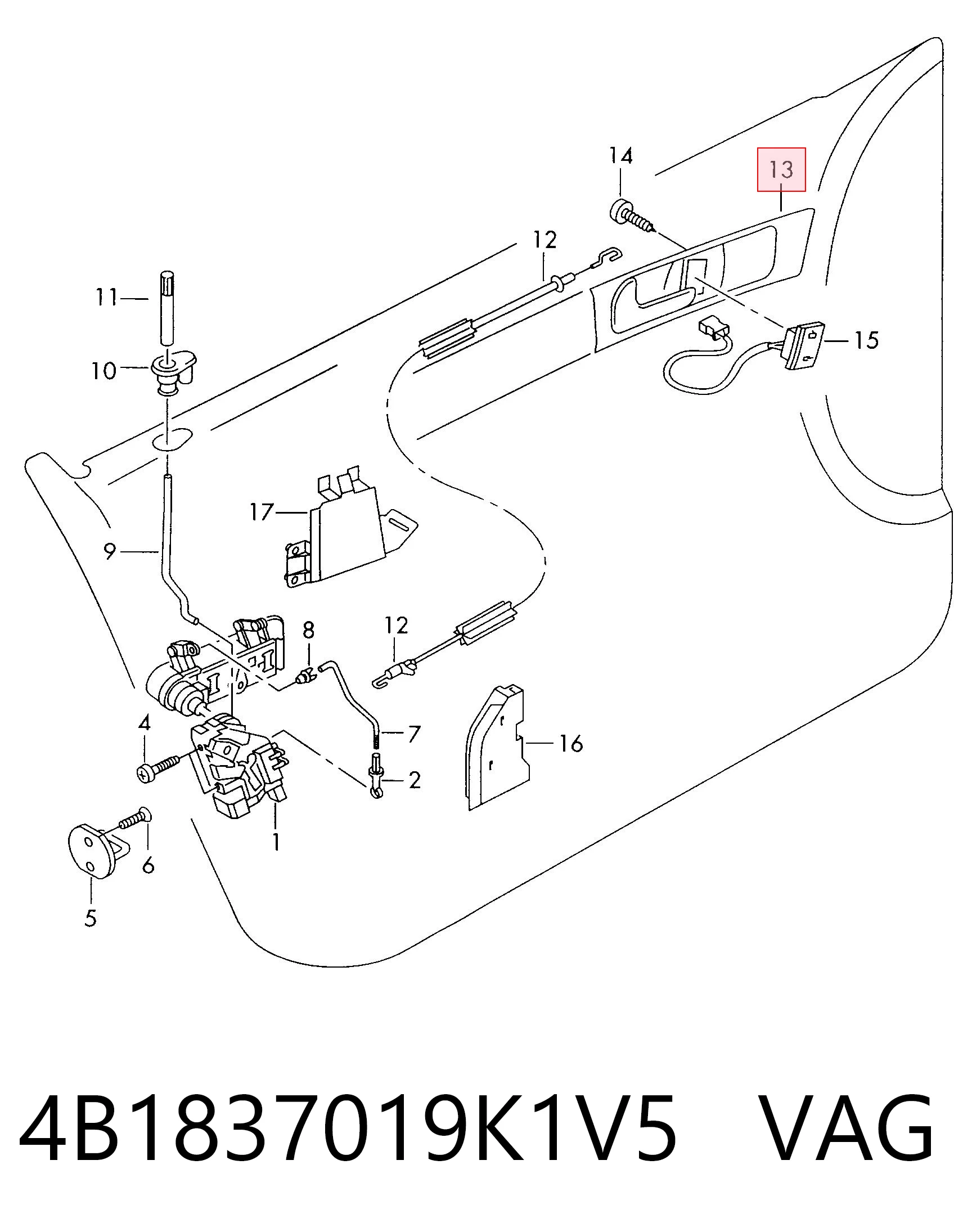 4B1837019K1V5 VAG