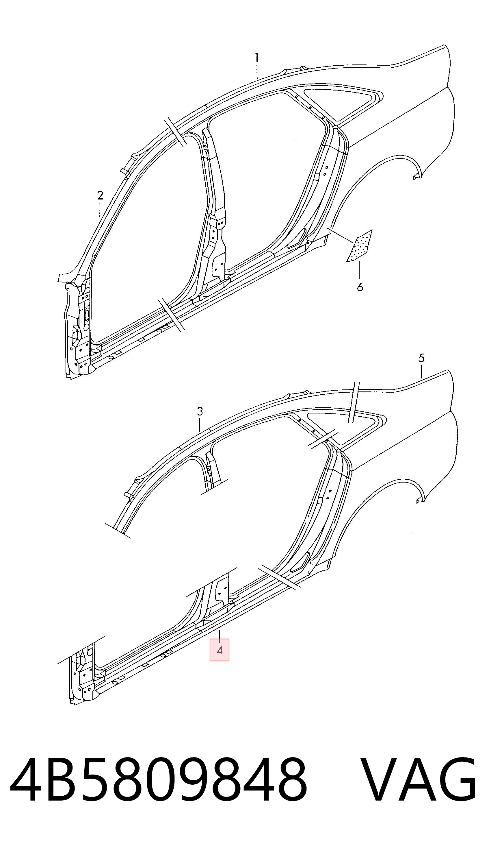 4B5809848 VAG