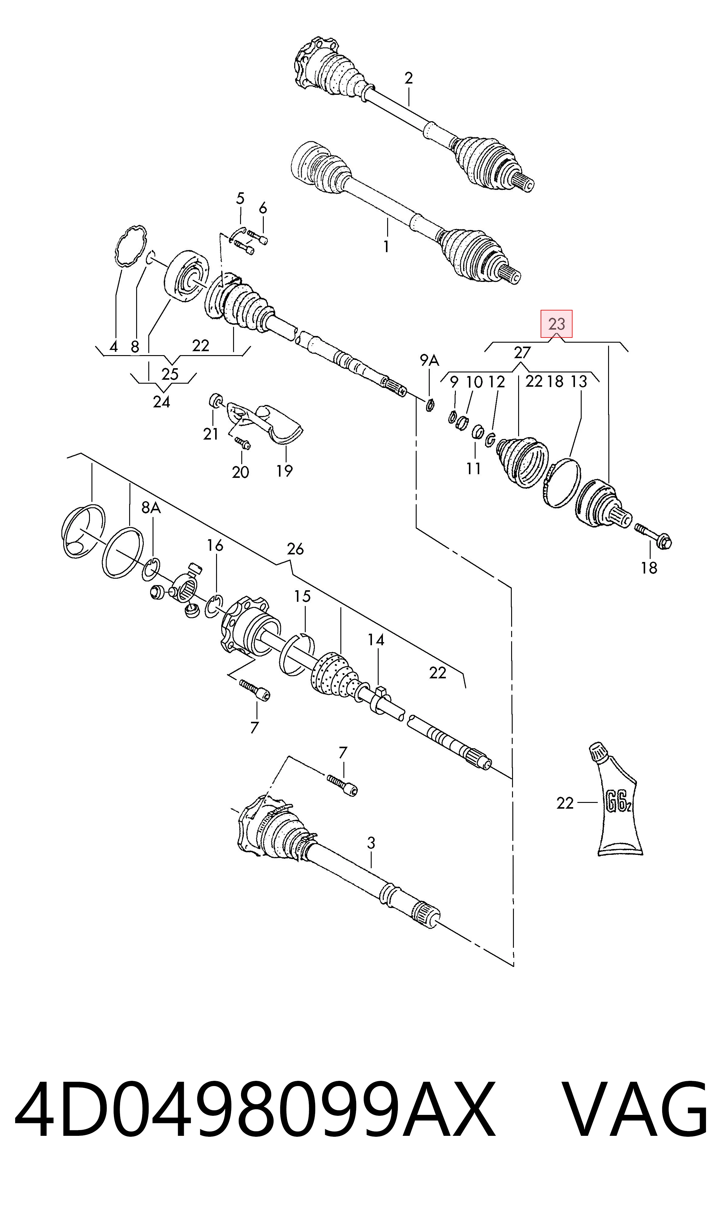 4D0498099AX VAG