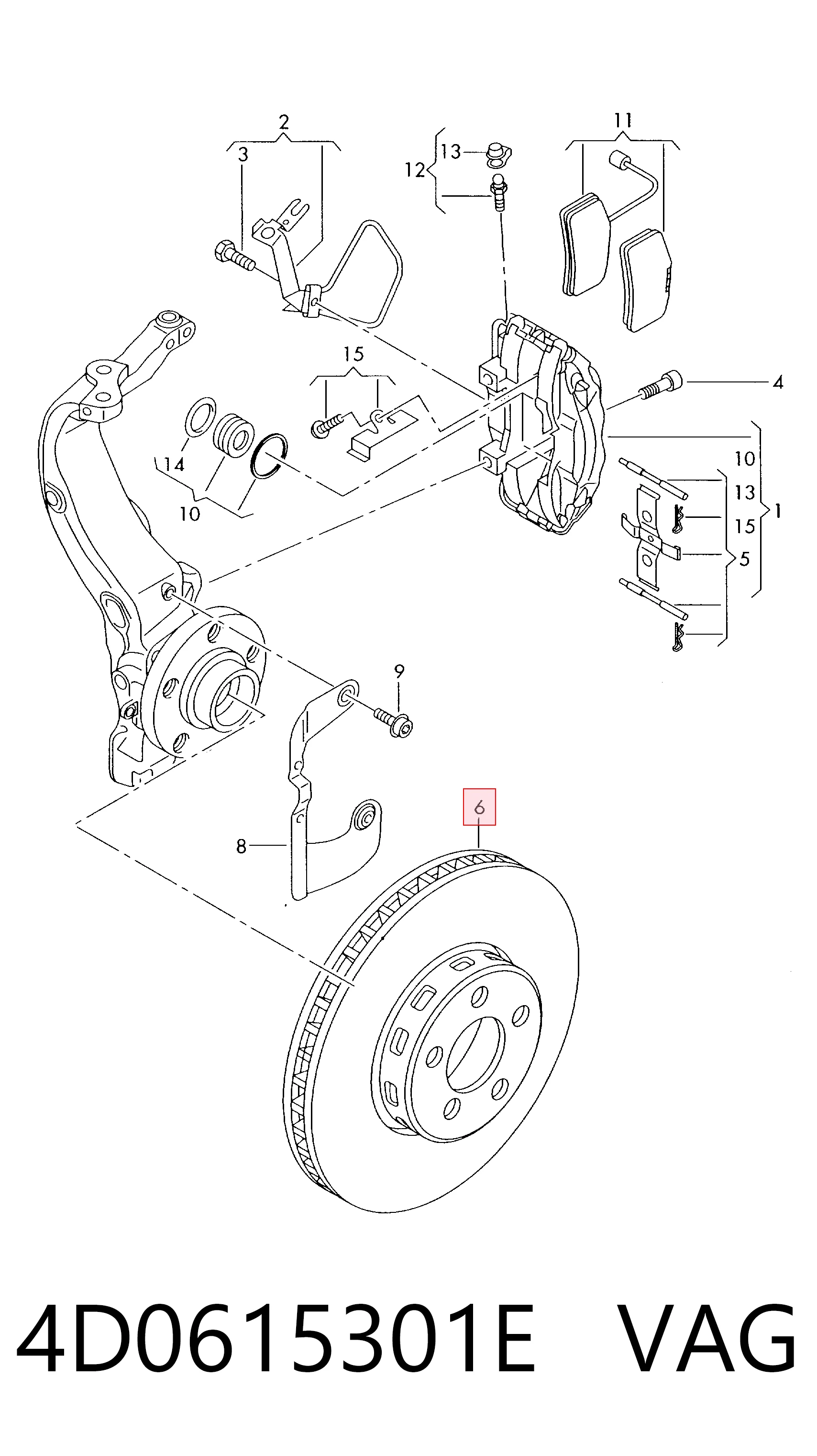 4D0615301E VAG