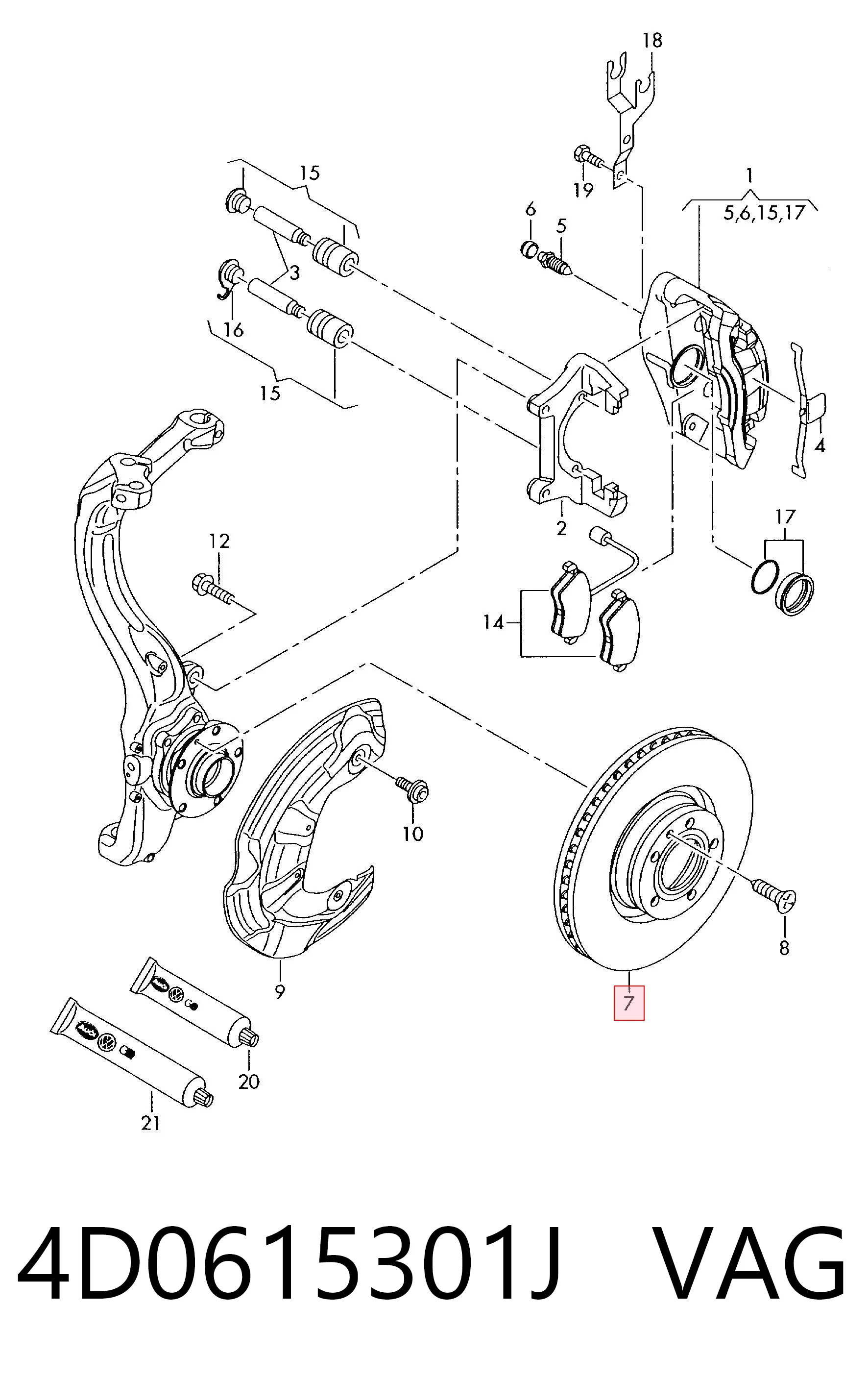 4D0615301J VAG
