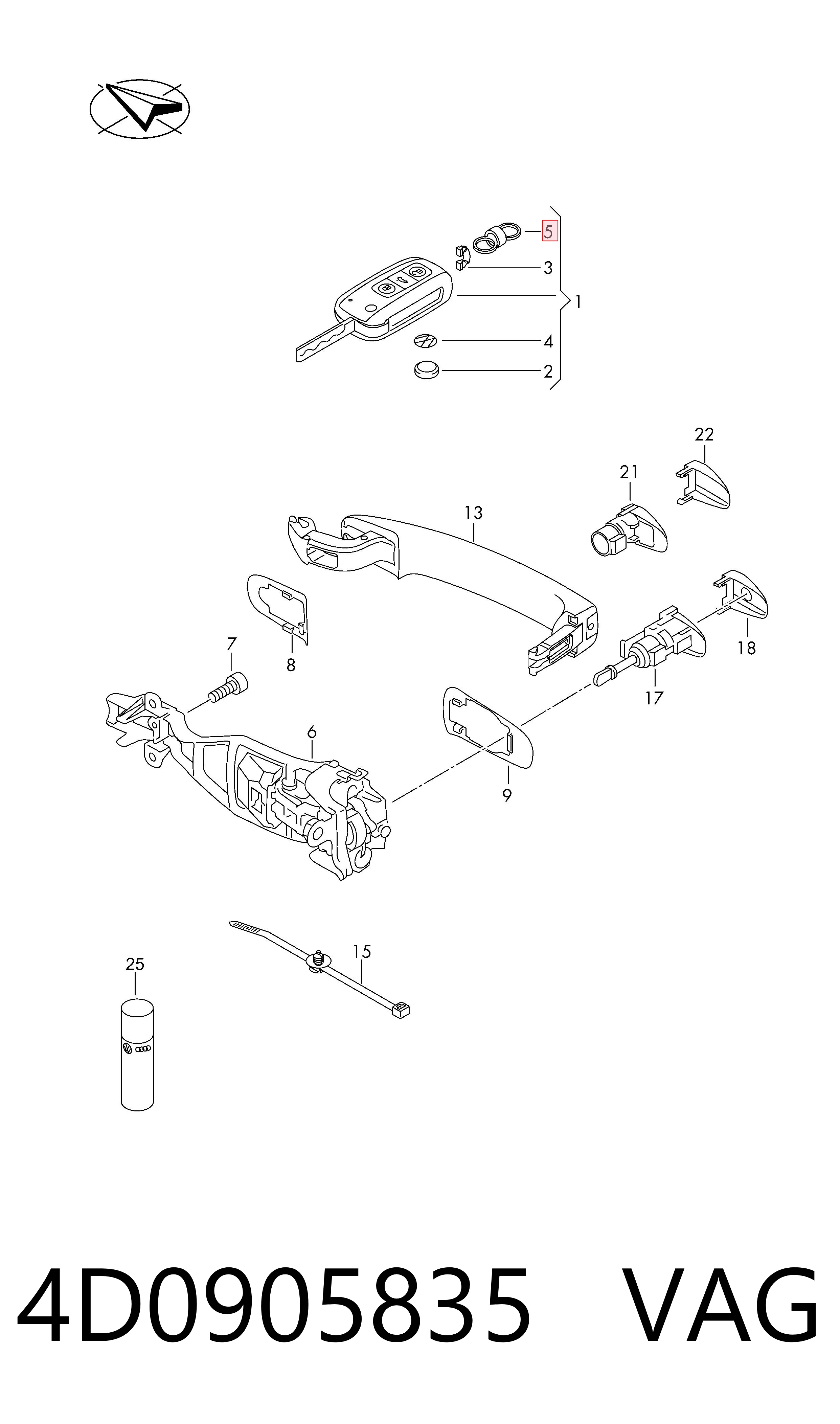 4D0905835 VAG 
