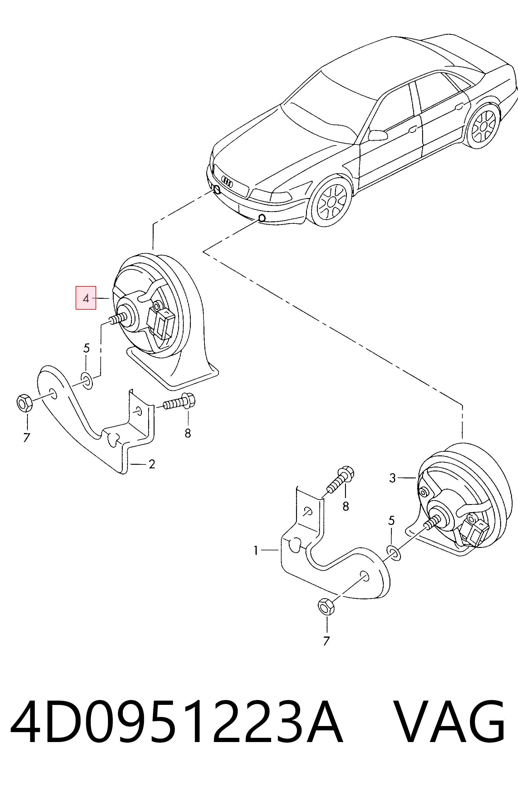 Compre Sinal sonoro (cláxon) Renault Clio 2