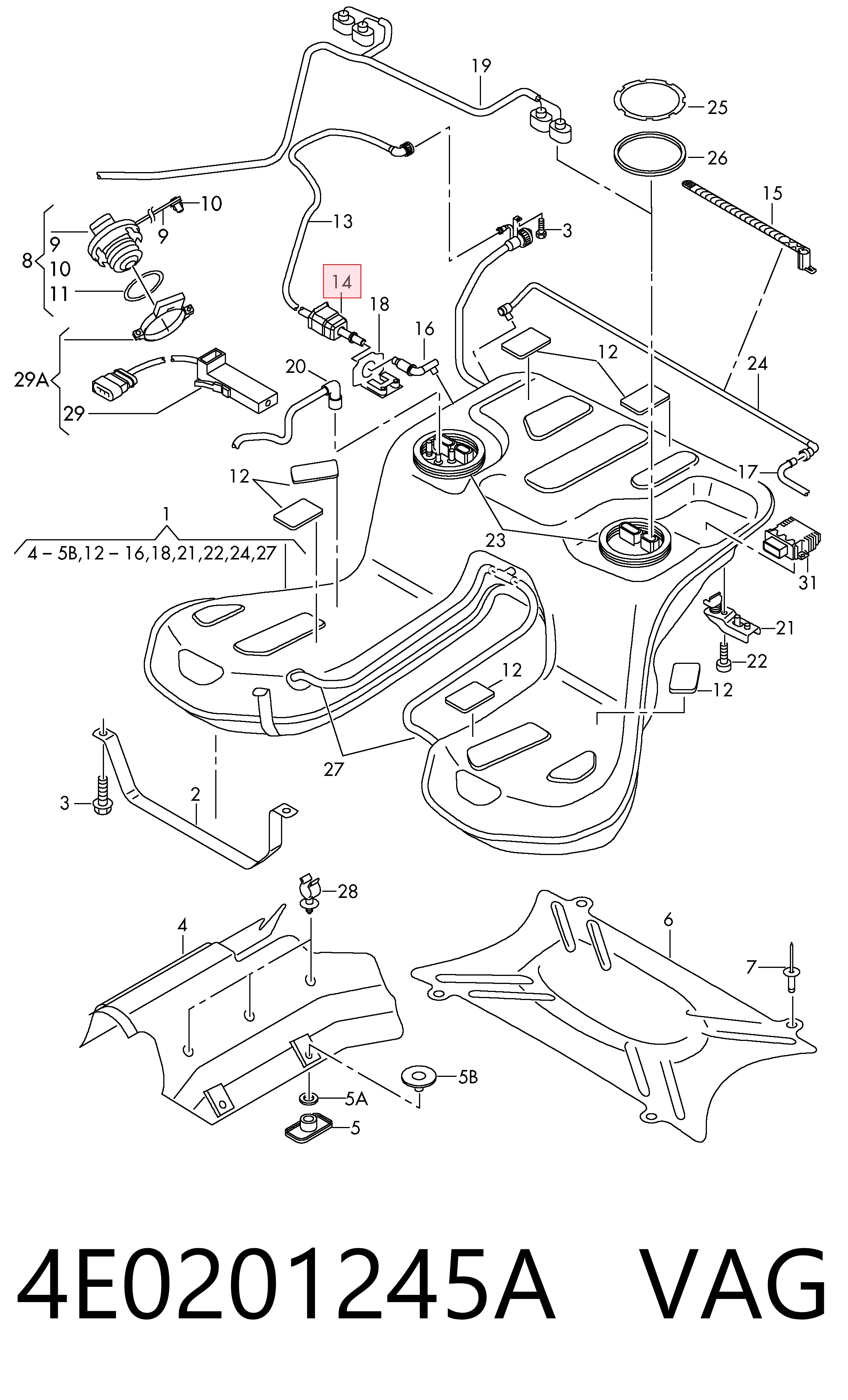 4E0201245A VAG