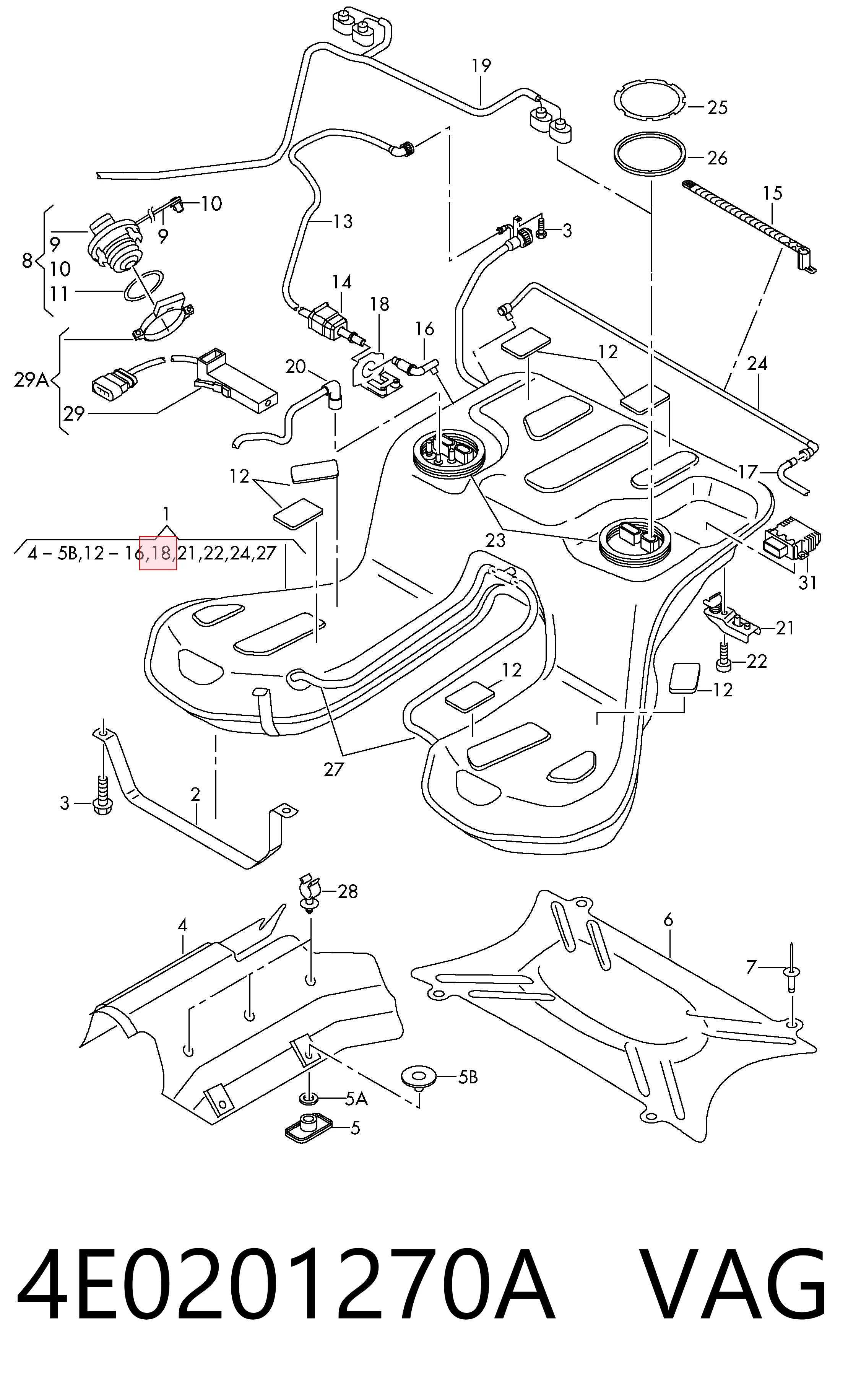 4E0201270A VAG