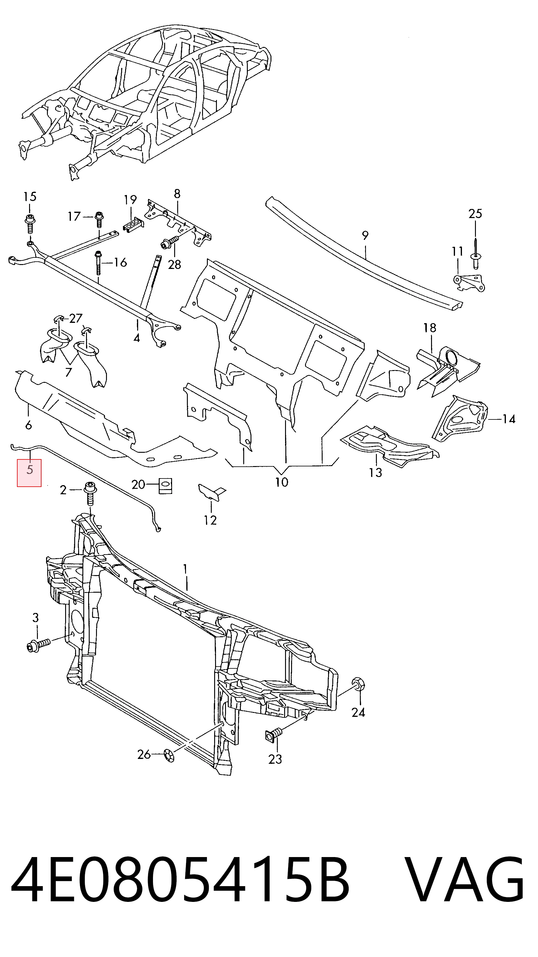 4E0805415B VAG