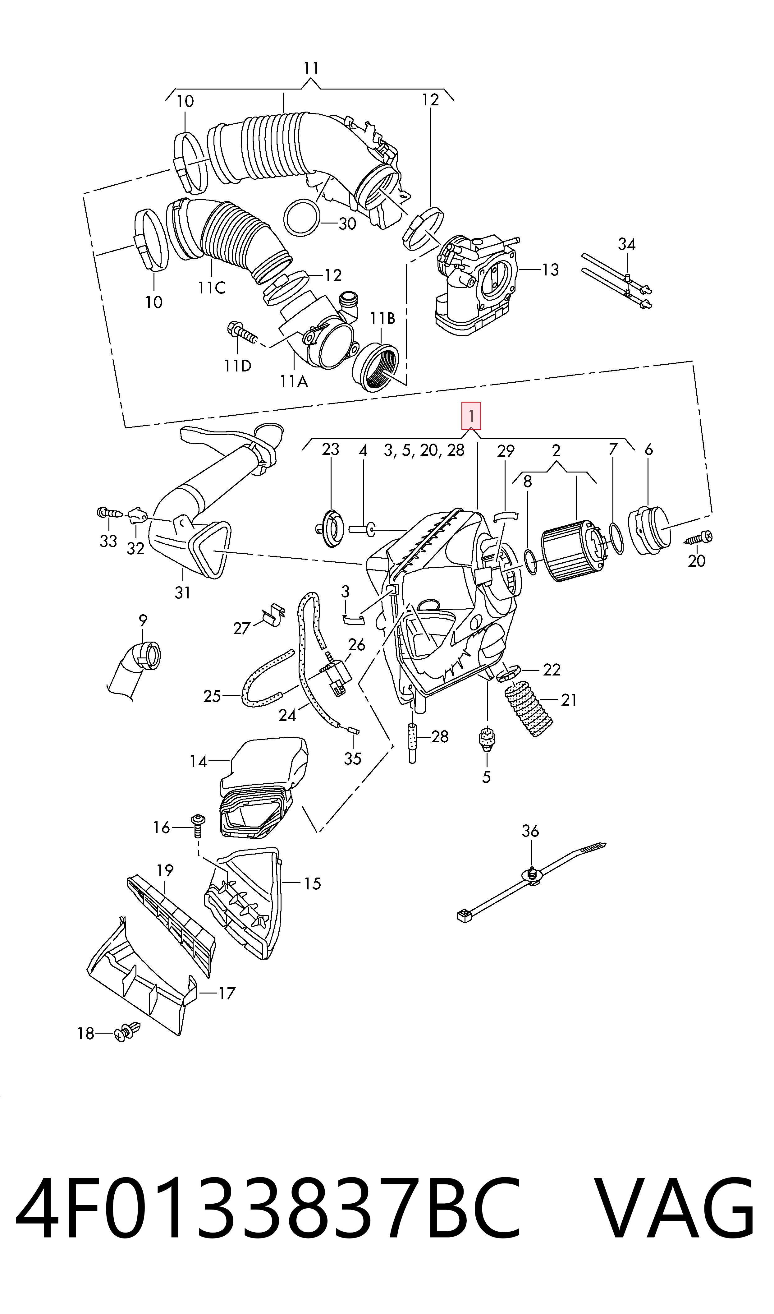 4F0133837BC VAG