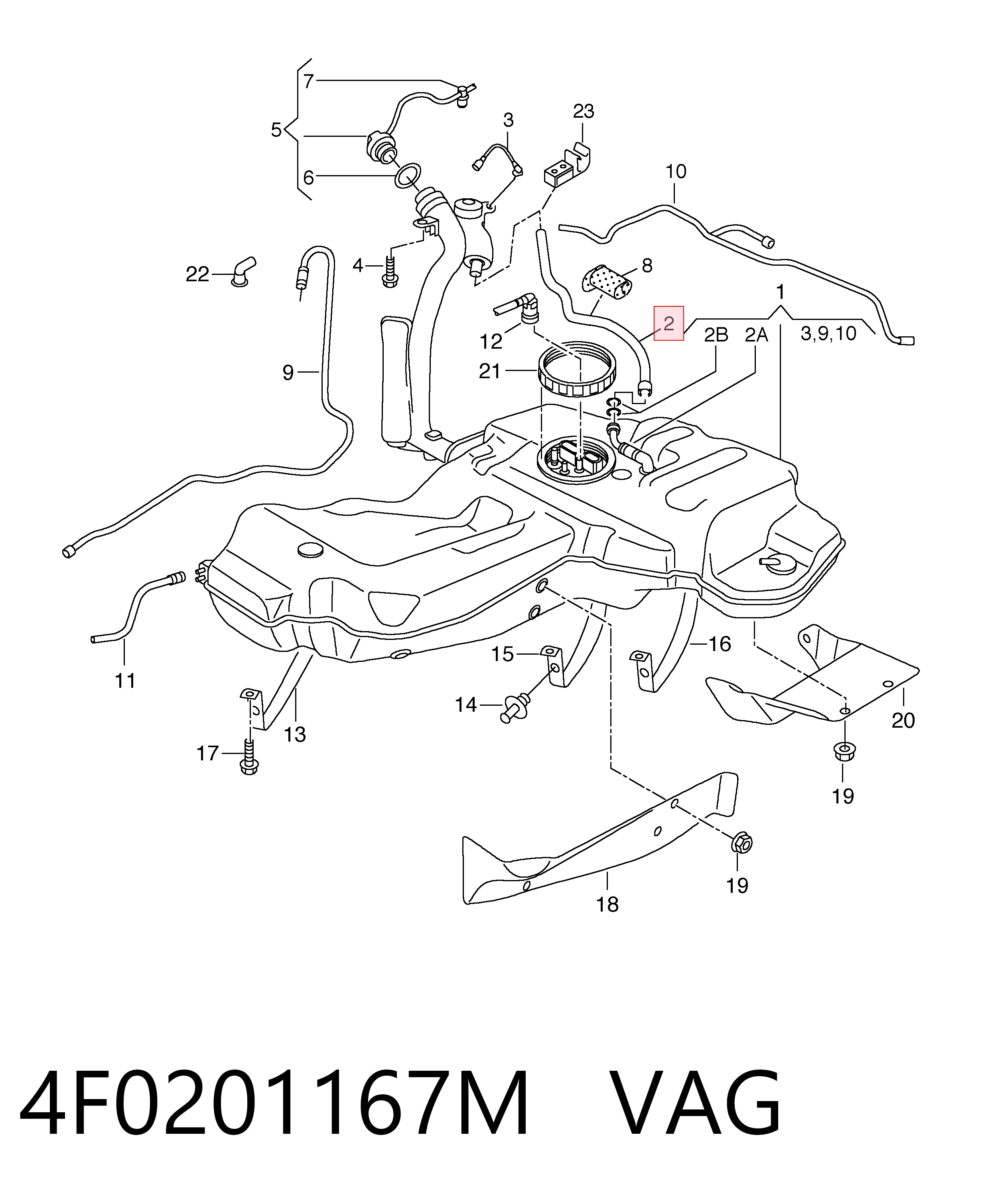 4F0201167M VAG