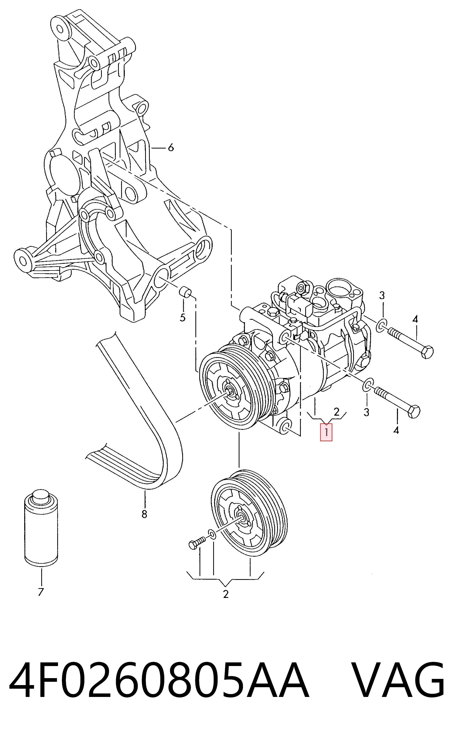 4F0260805AA VAG