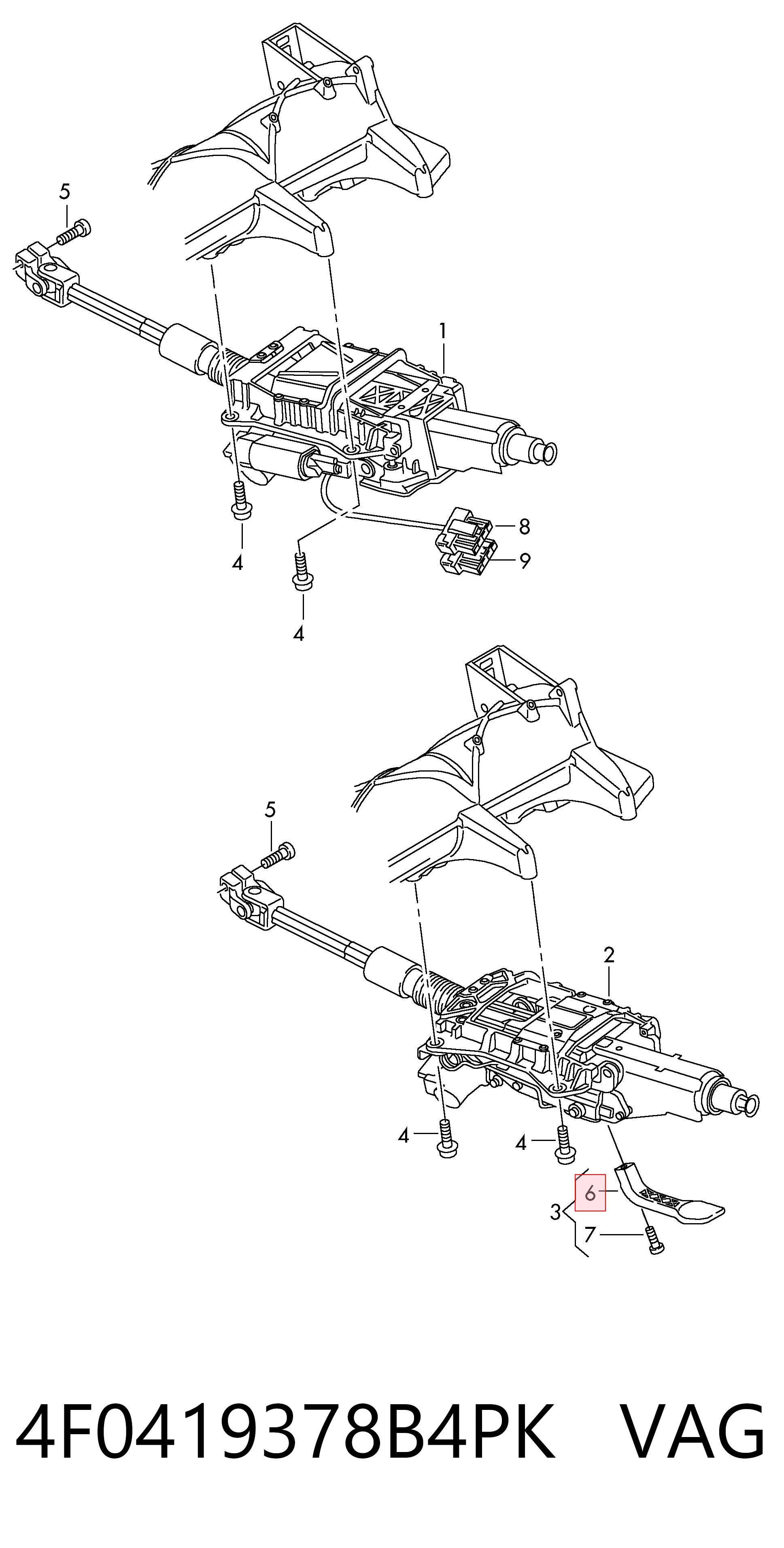 4F0419378B4PK VAG