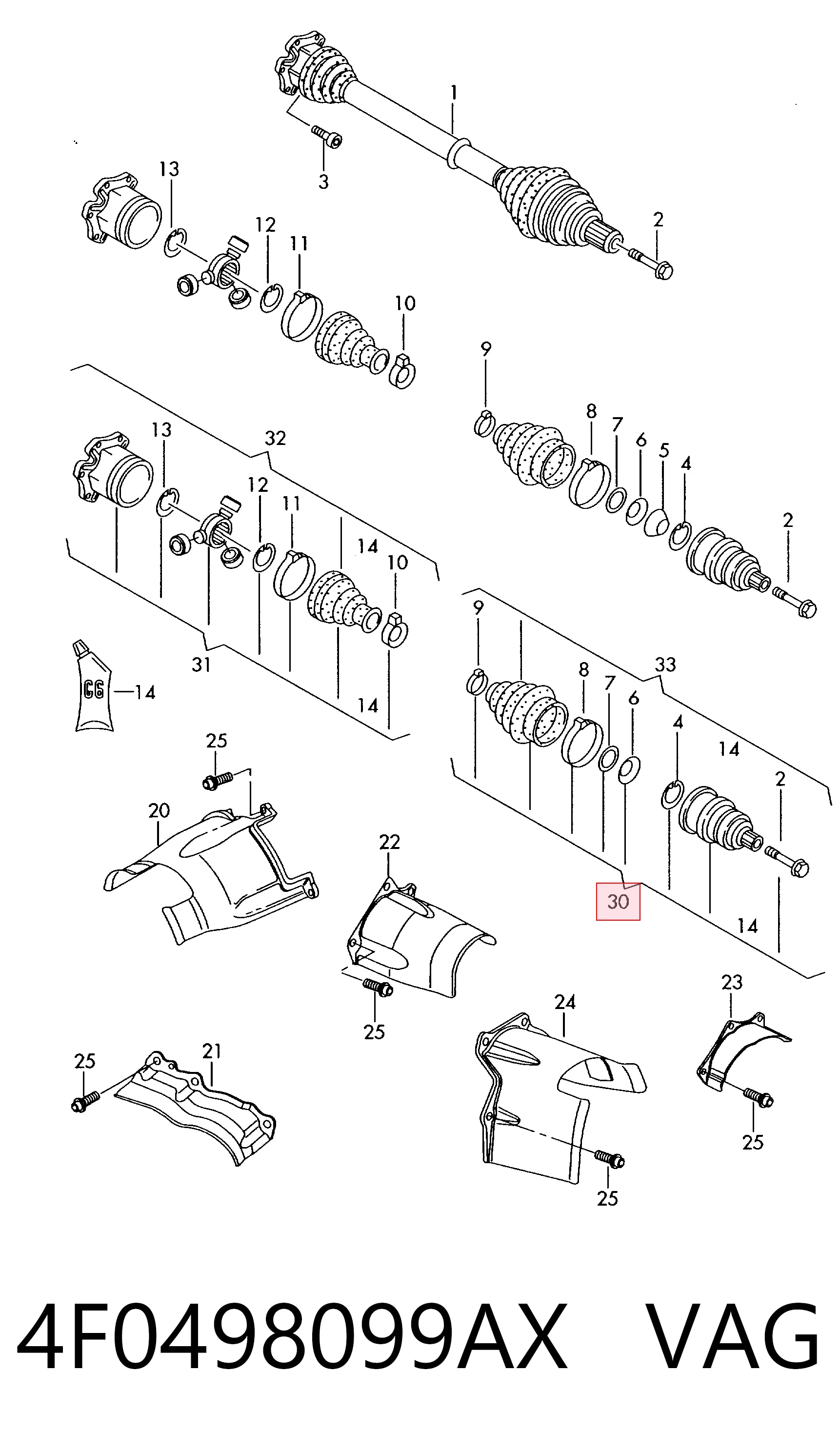 4F0498099AX VAG