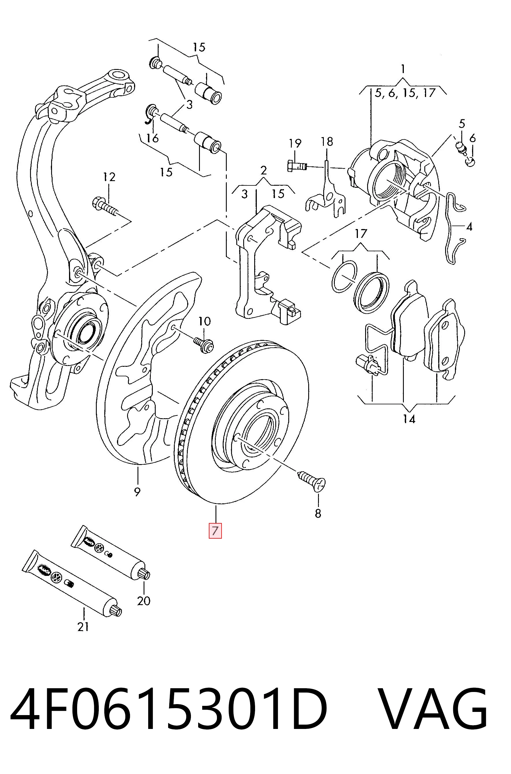 4F0615301D VAG