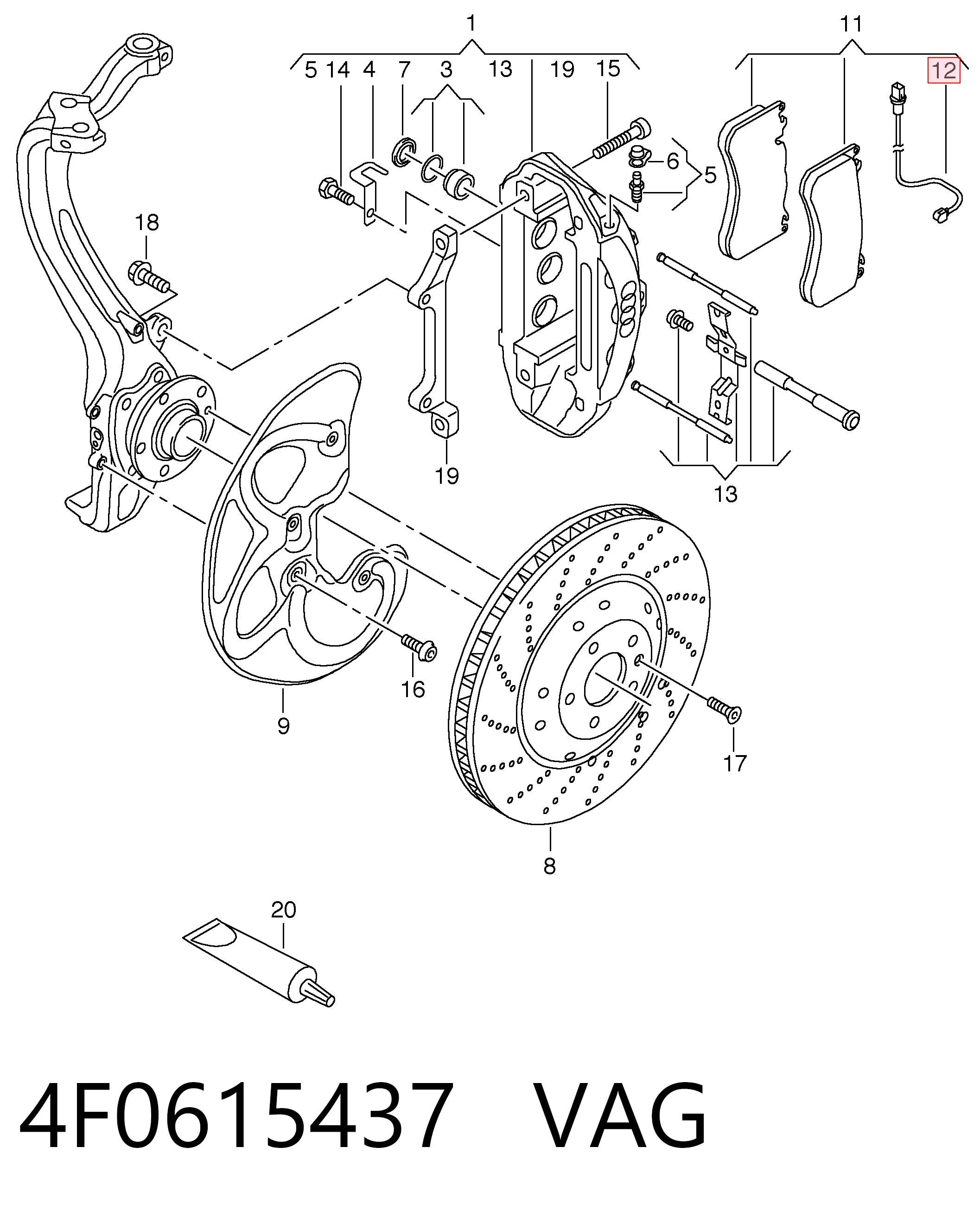 4F0615437 VAG
