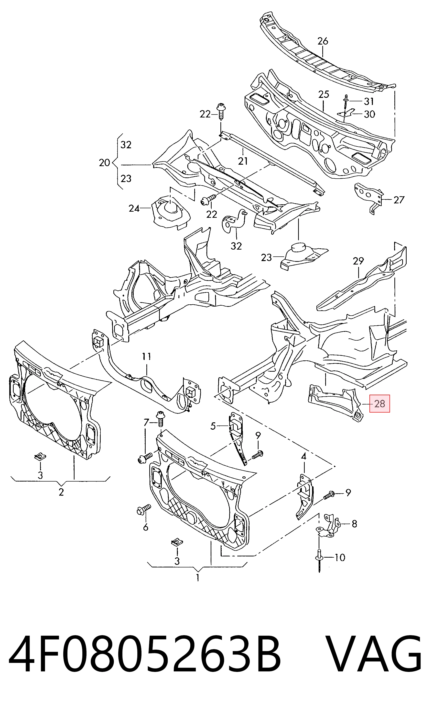 4F0805263B VAG