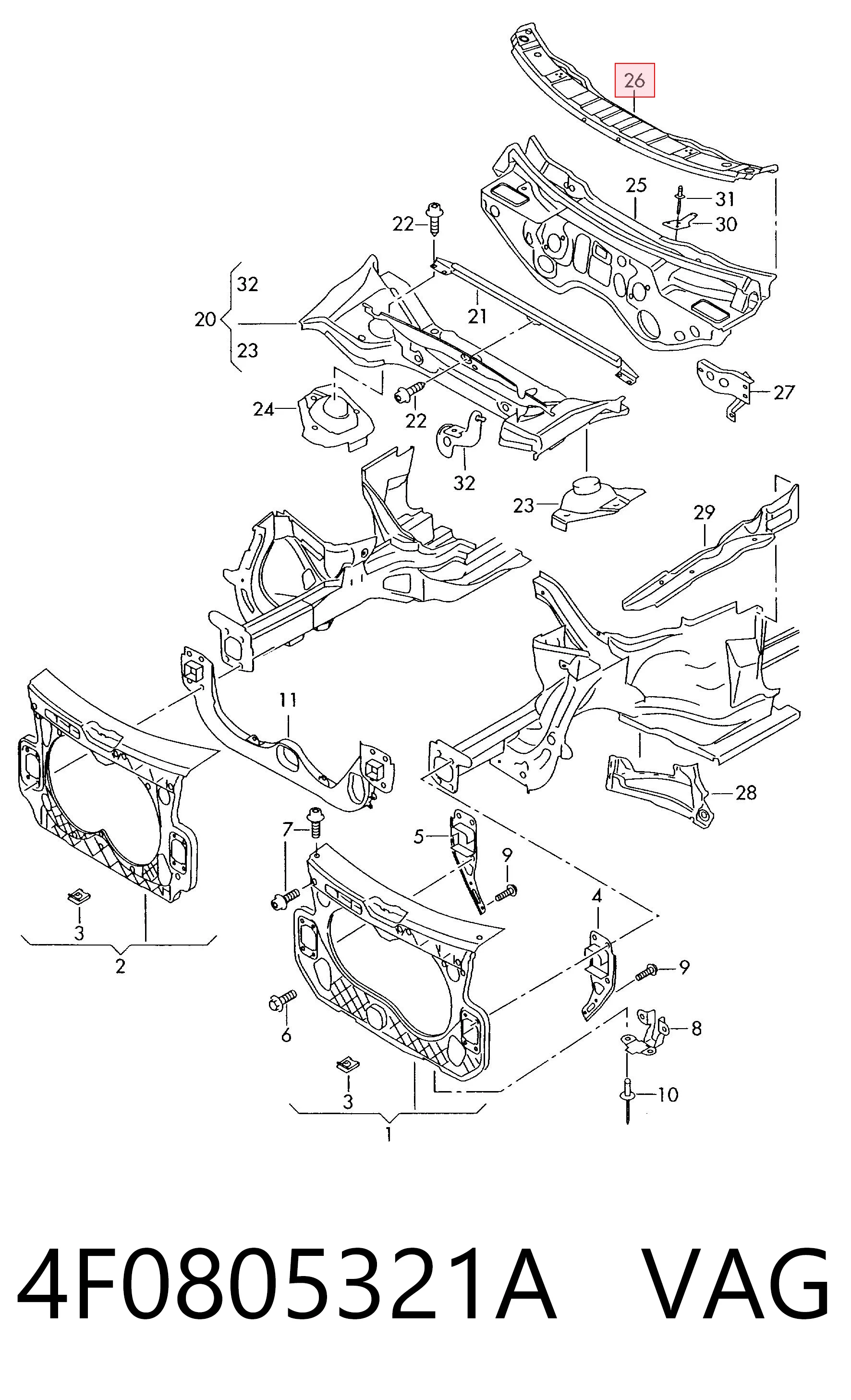 4F0805321A VAG