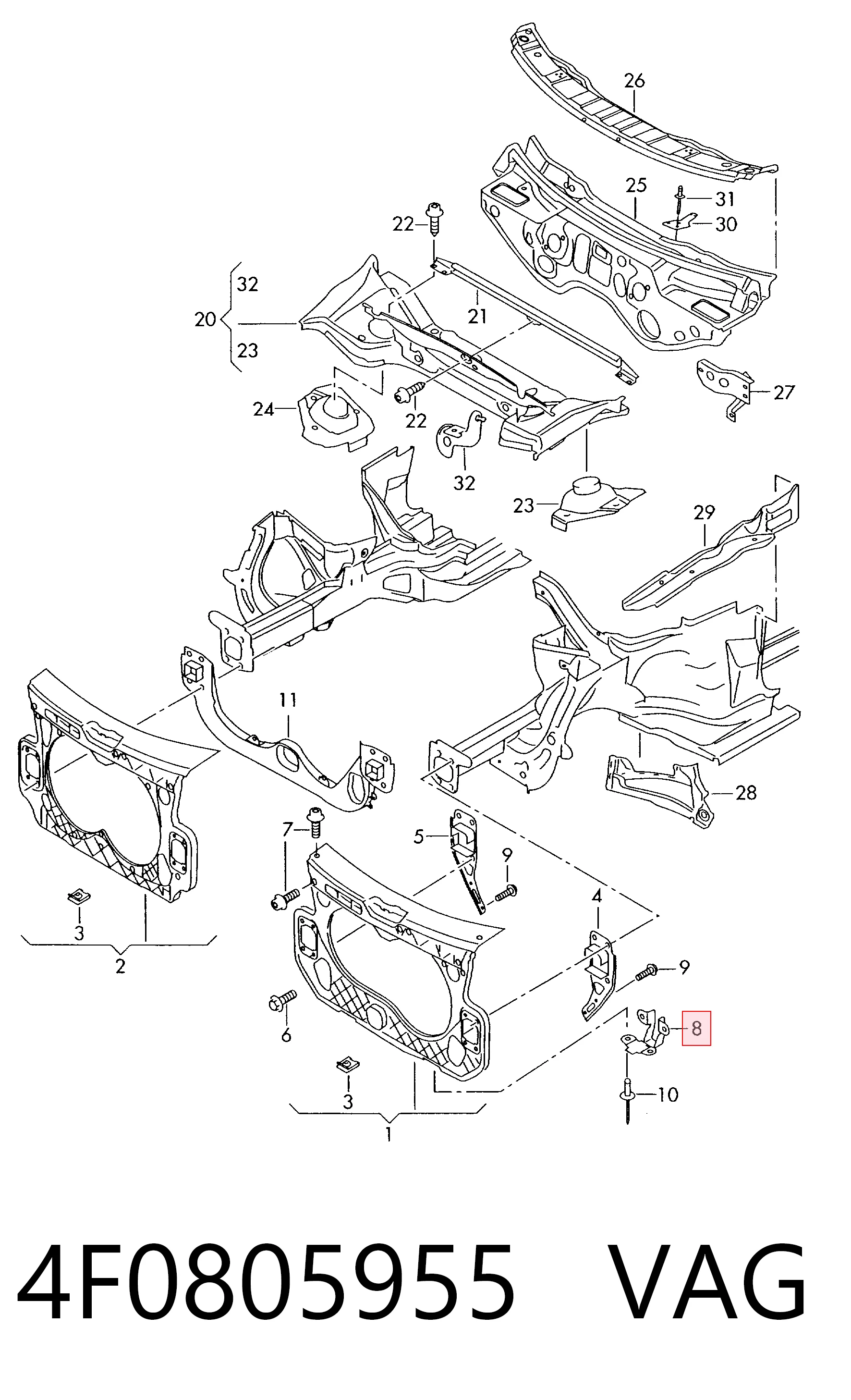 4F0805955 VAG 