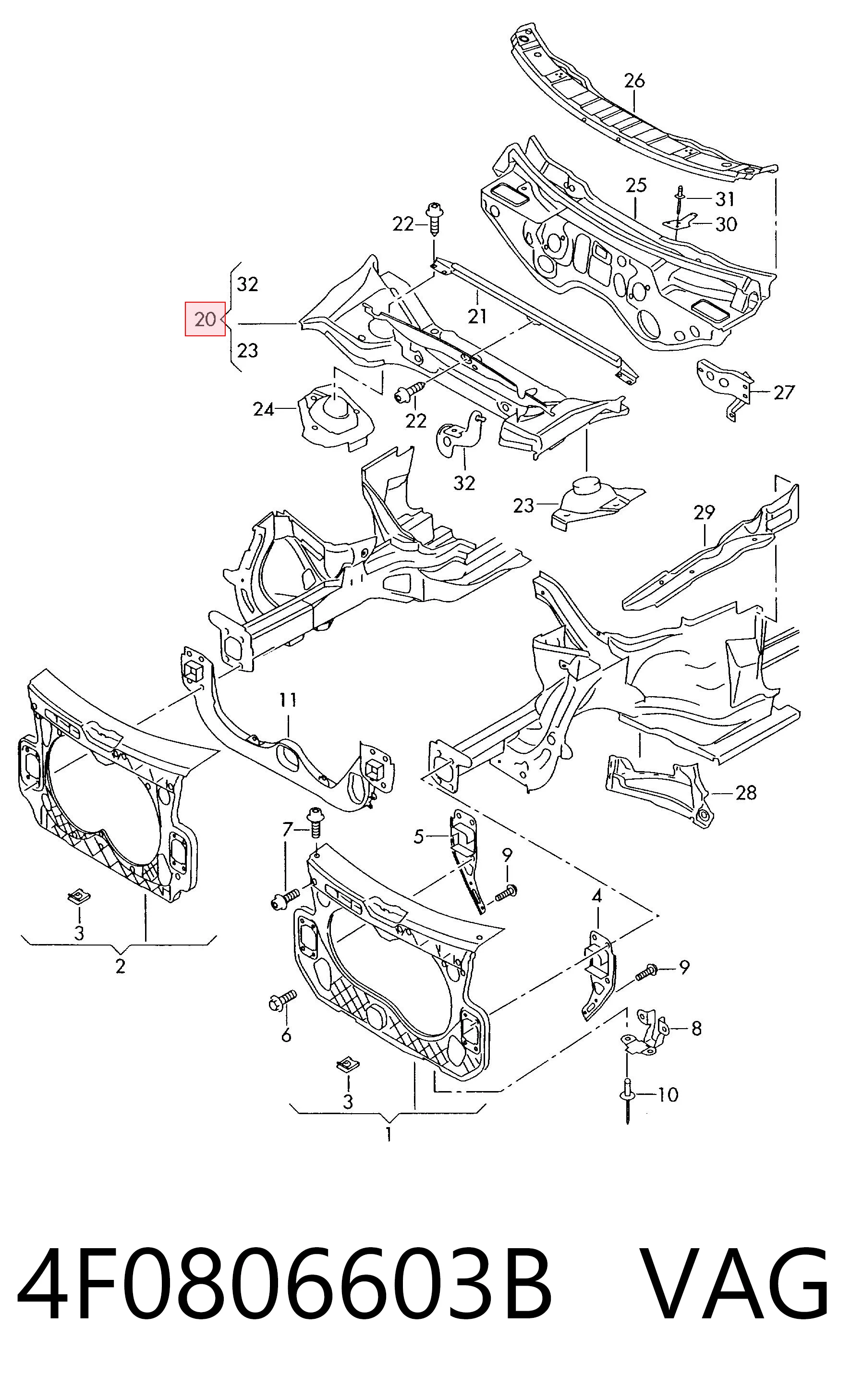 4F0806603B VAG