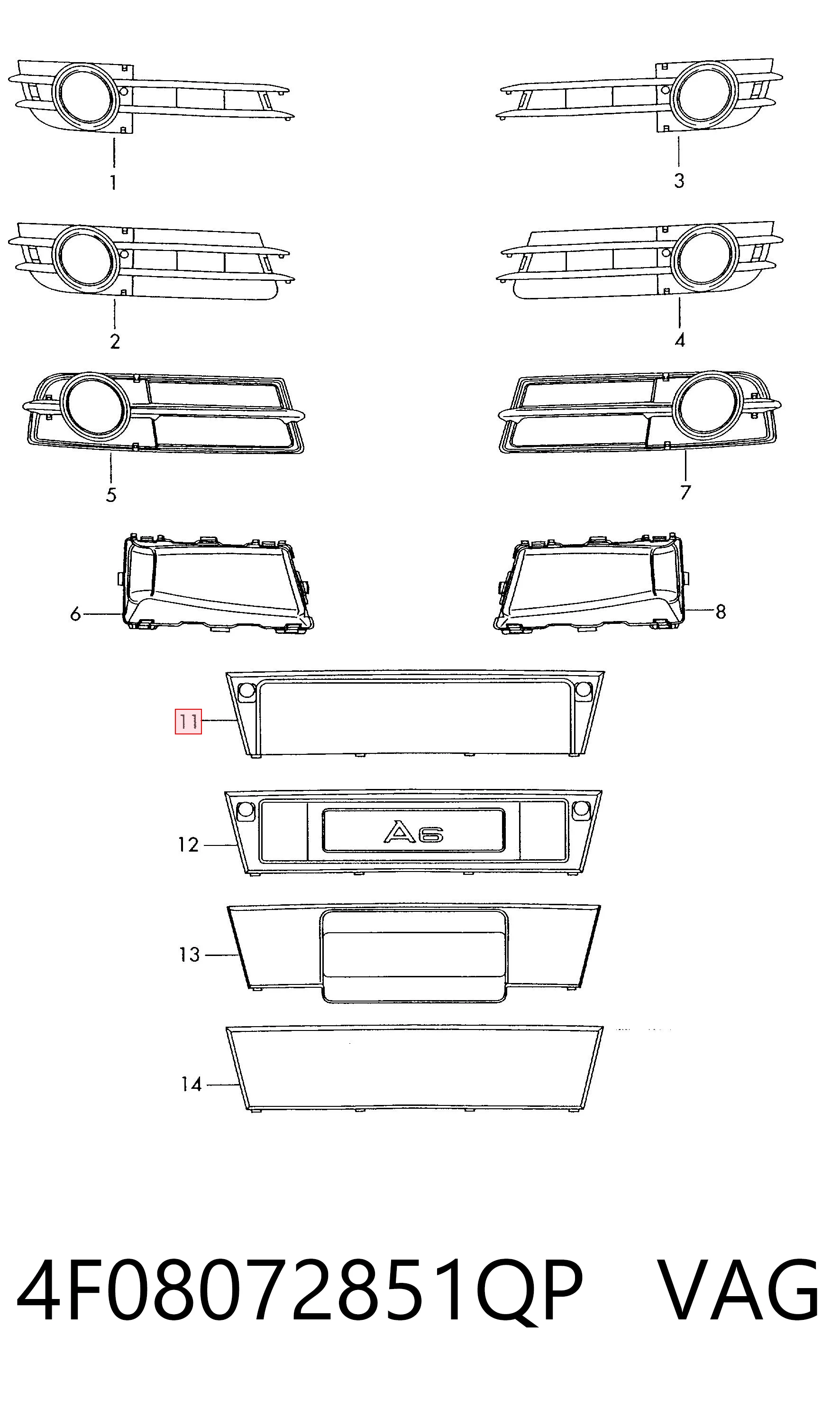 4F08072851QP VAG
