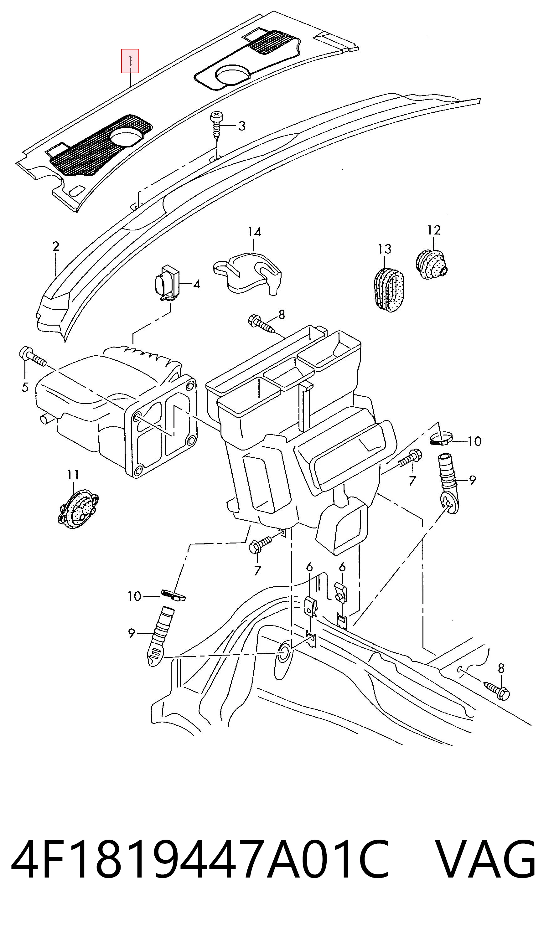 4F1819447A01C VAG