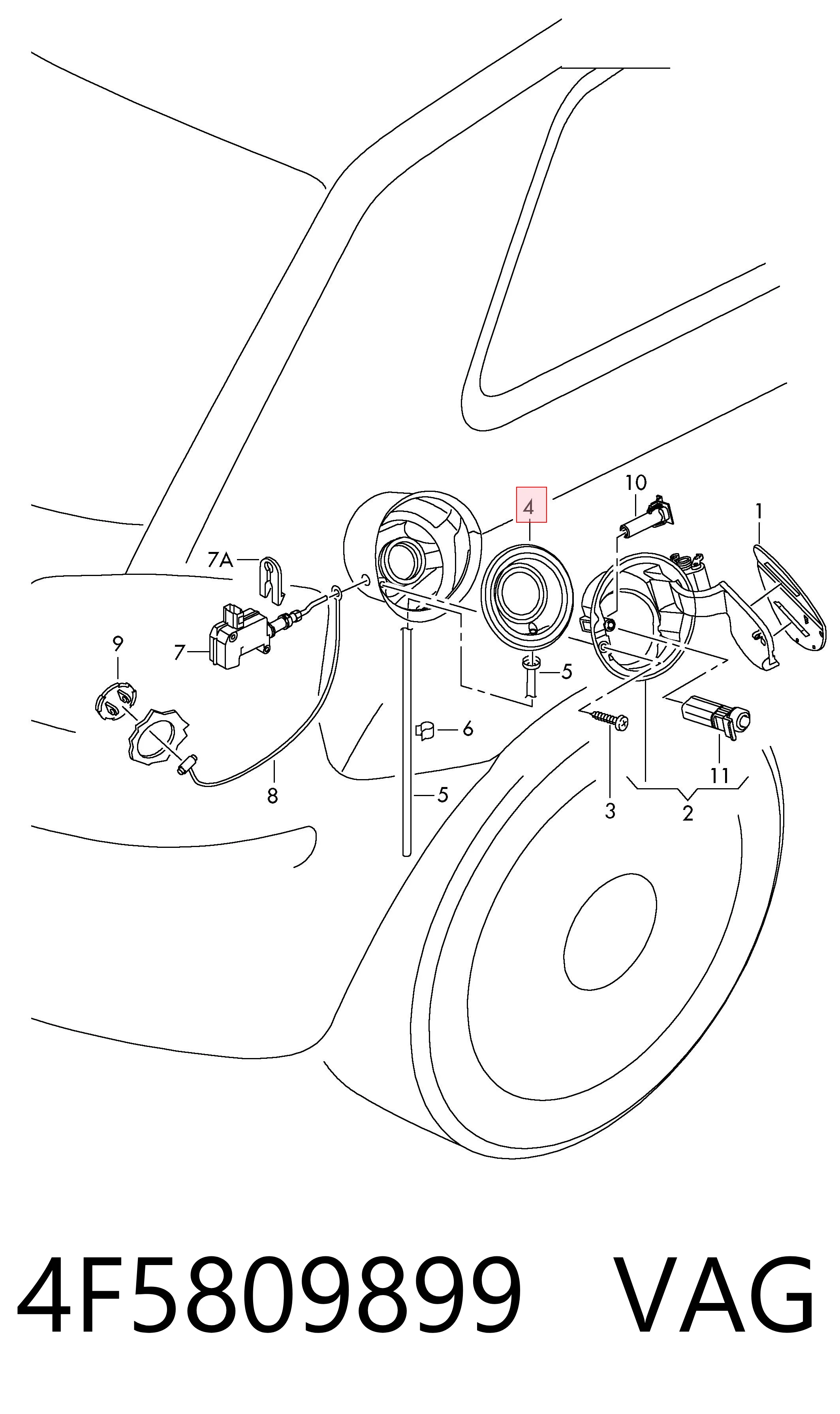 4F5809899 VAG 