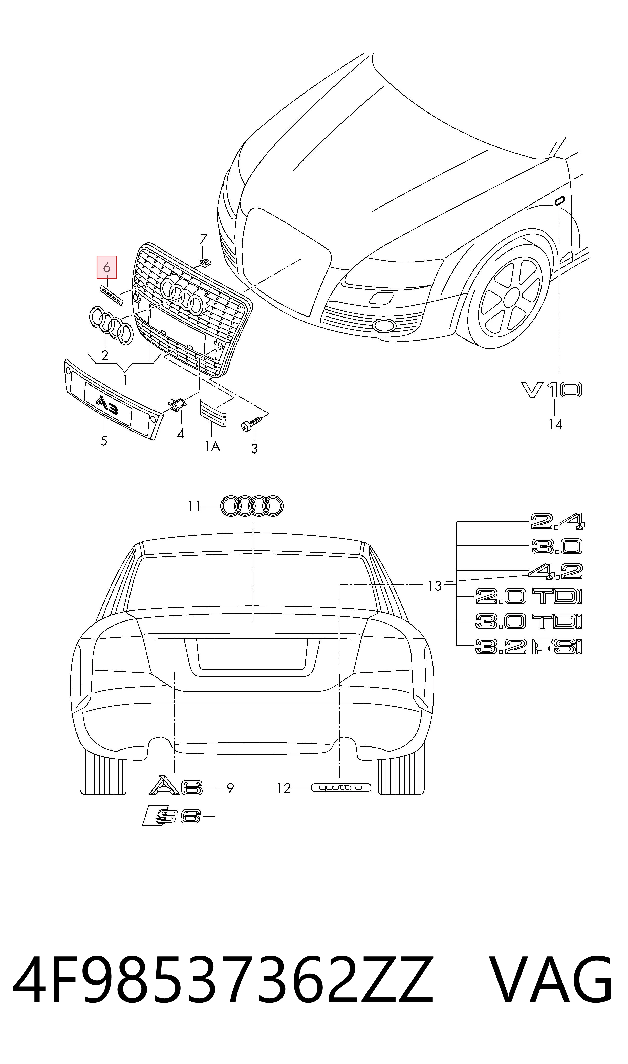 4F98537362ZZ VAG 