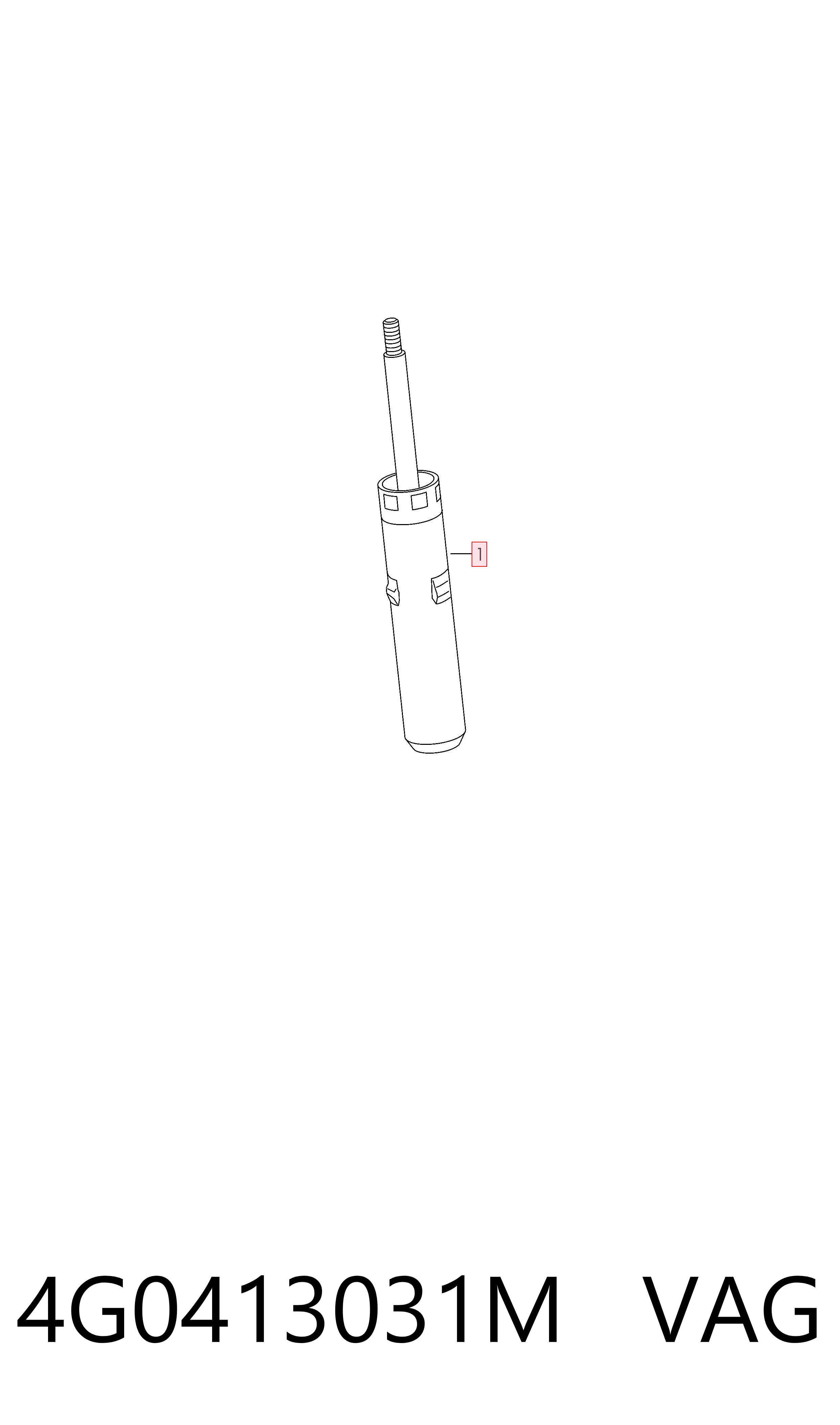 4G0413031M VAG Amortecedor dianteiro