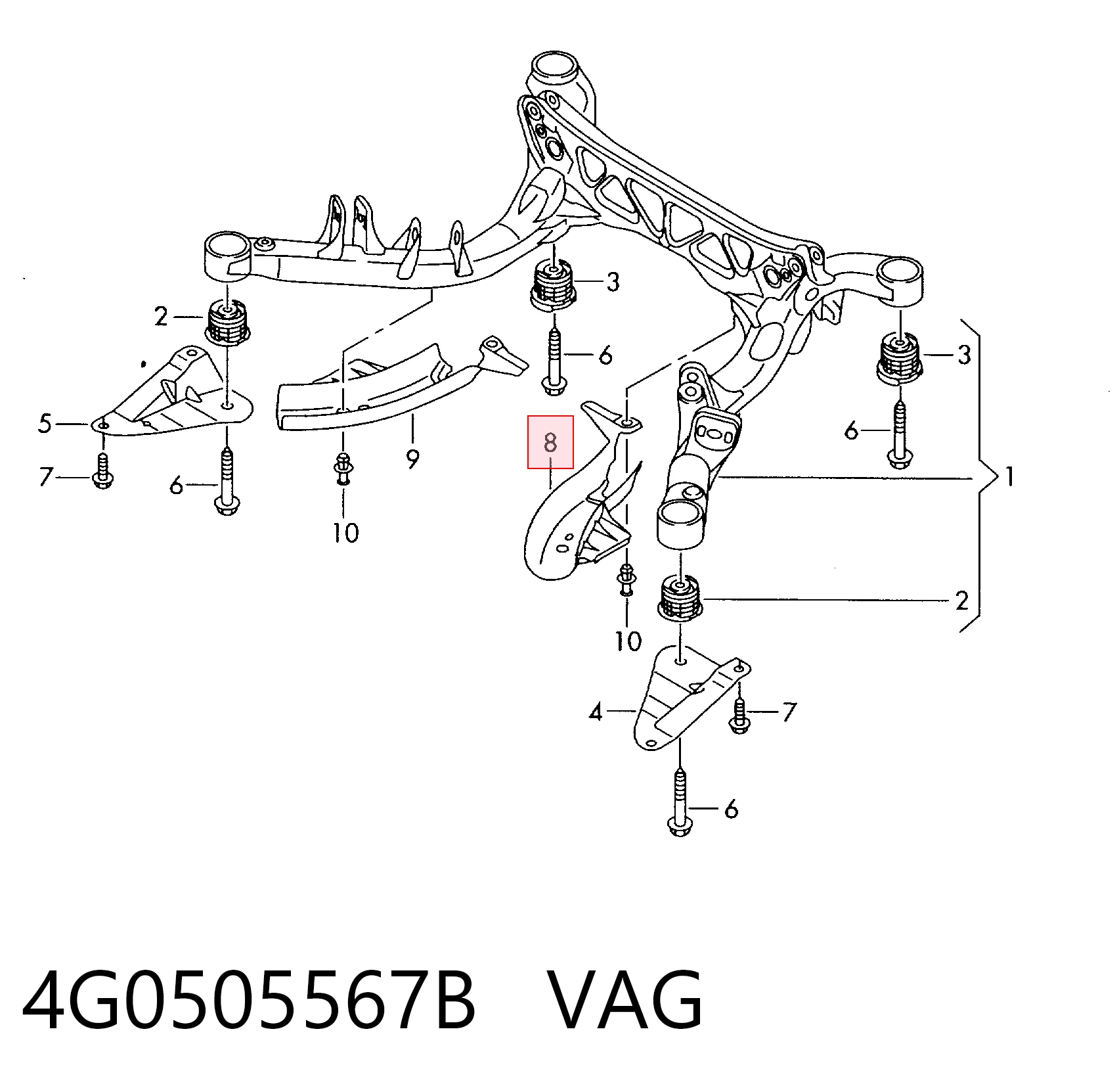 4G0505567B VAG