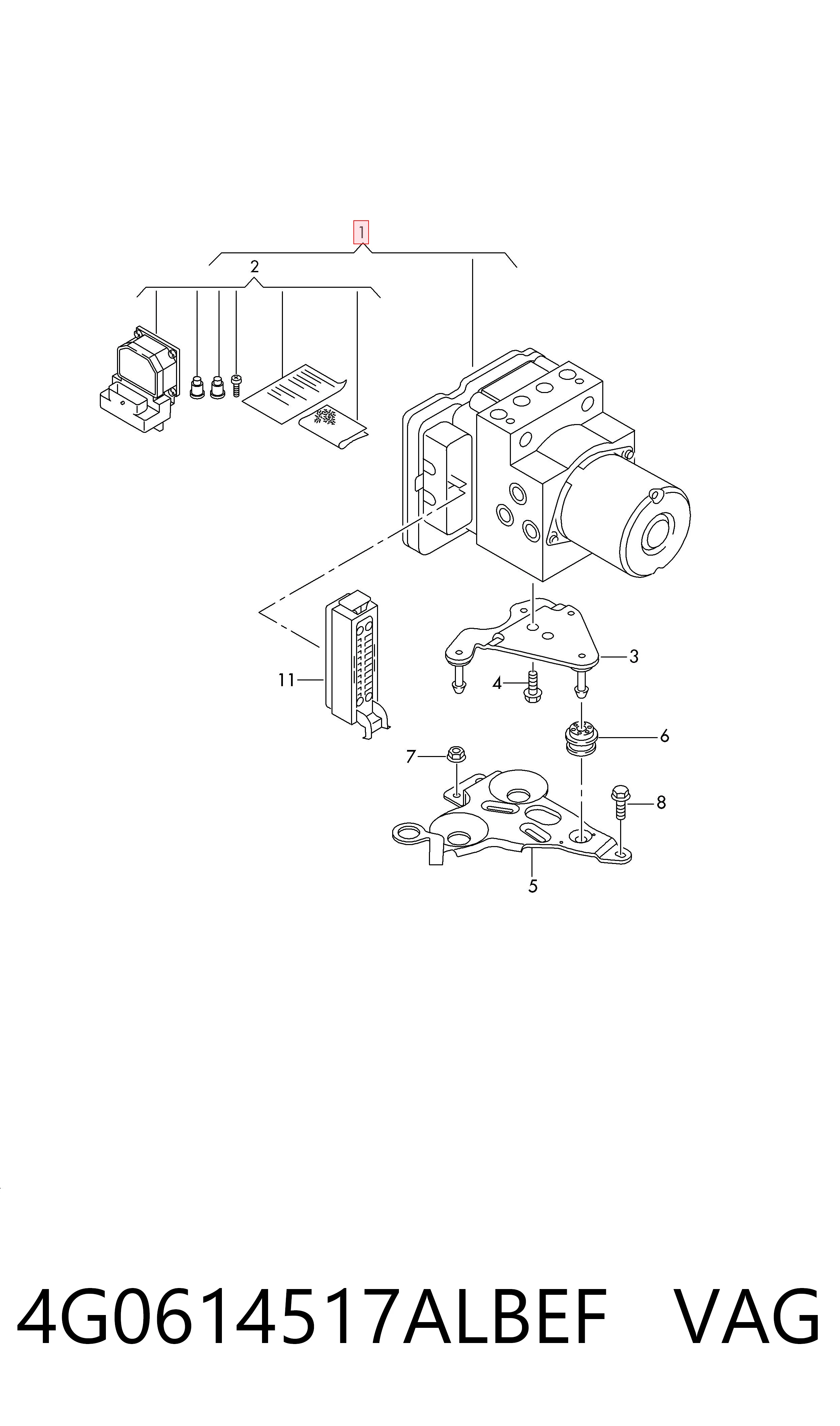  Unidade hidráulico de controlo ABS Audi A7 Sportback liftback (4GA, 4GF) (2010 - 2018) Sportback