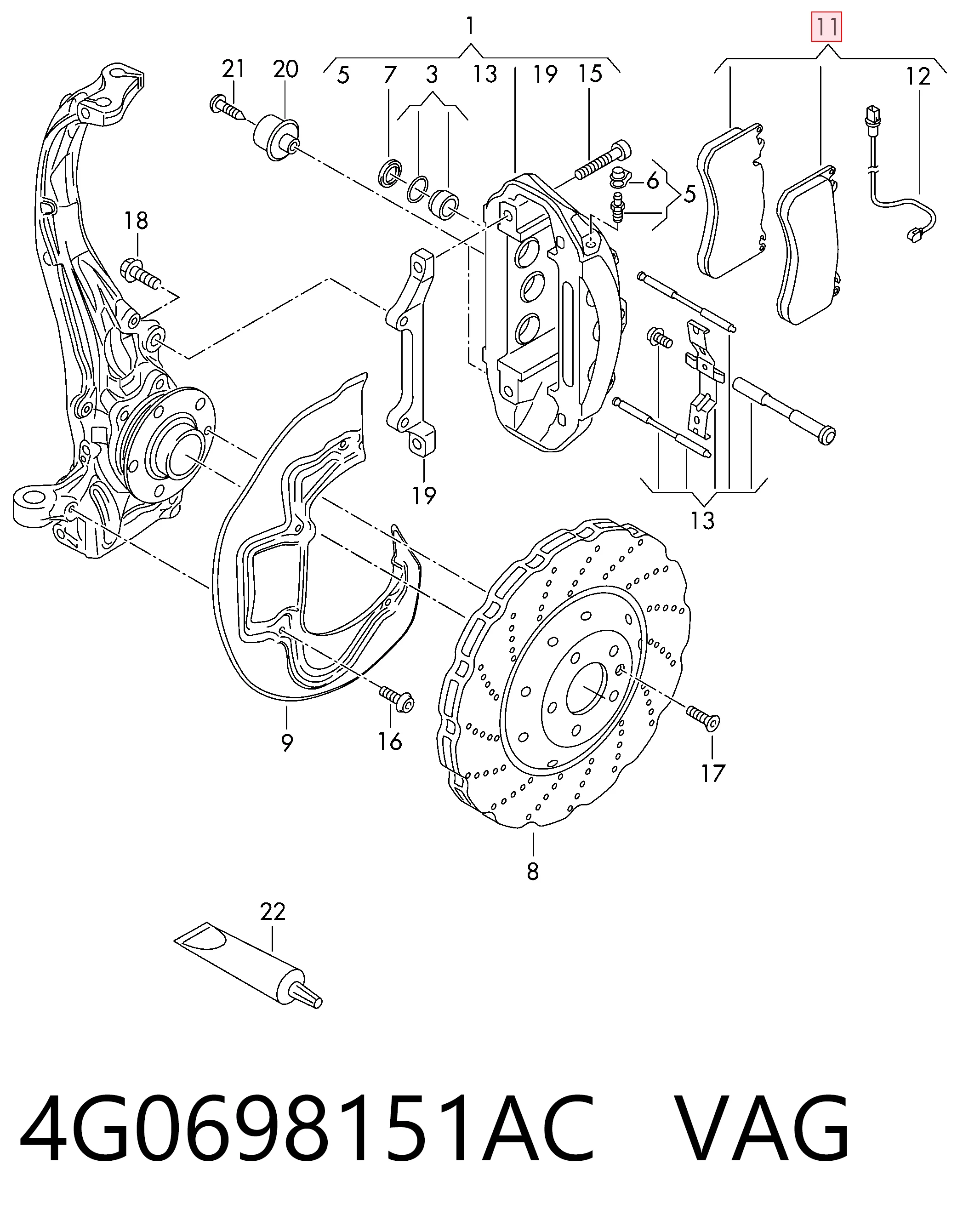 4G0698151AC VAG