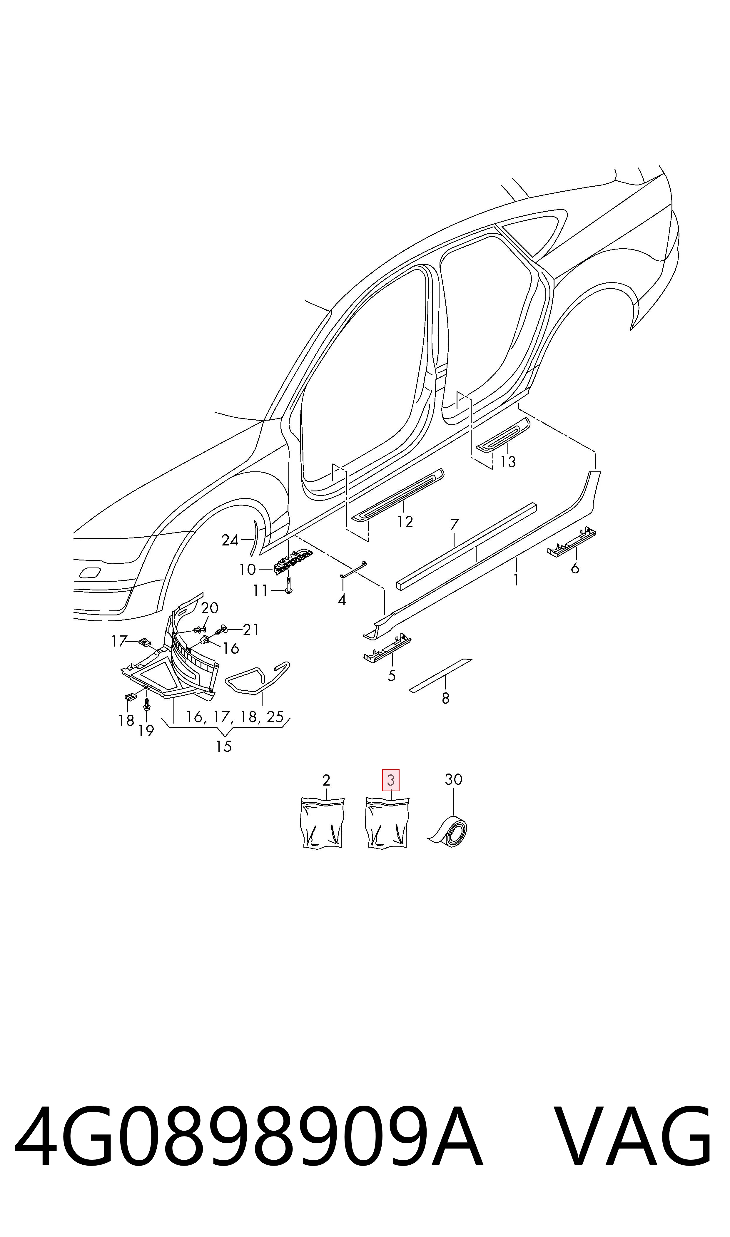 4G0898909A VAG 
