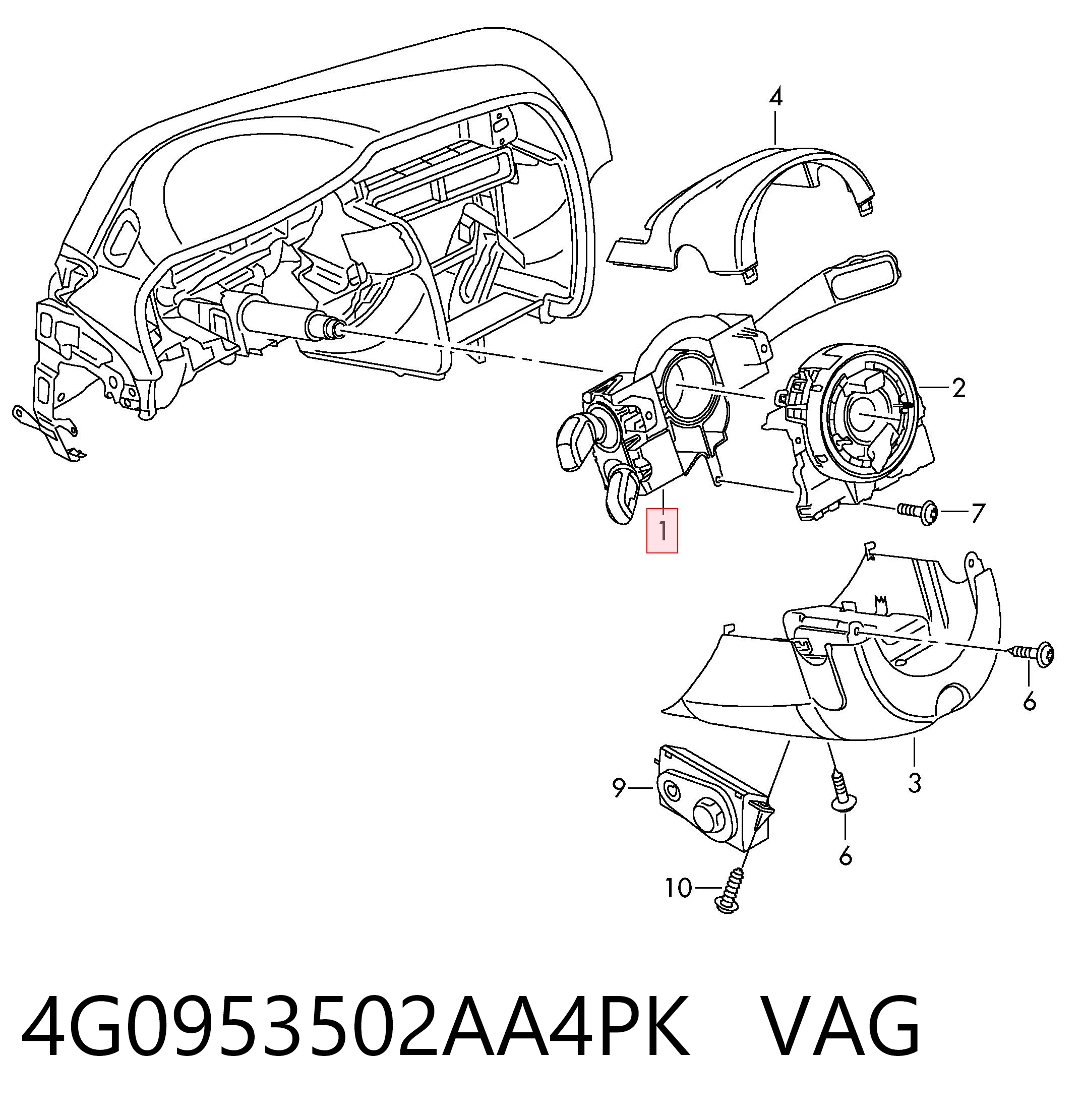 4G0953502AA4PK VAG